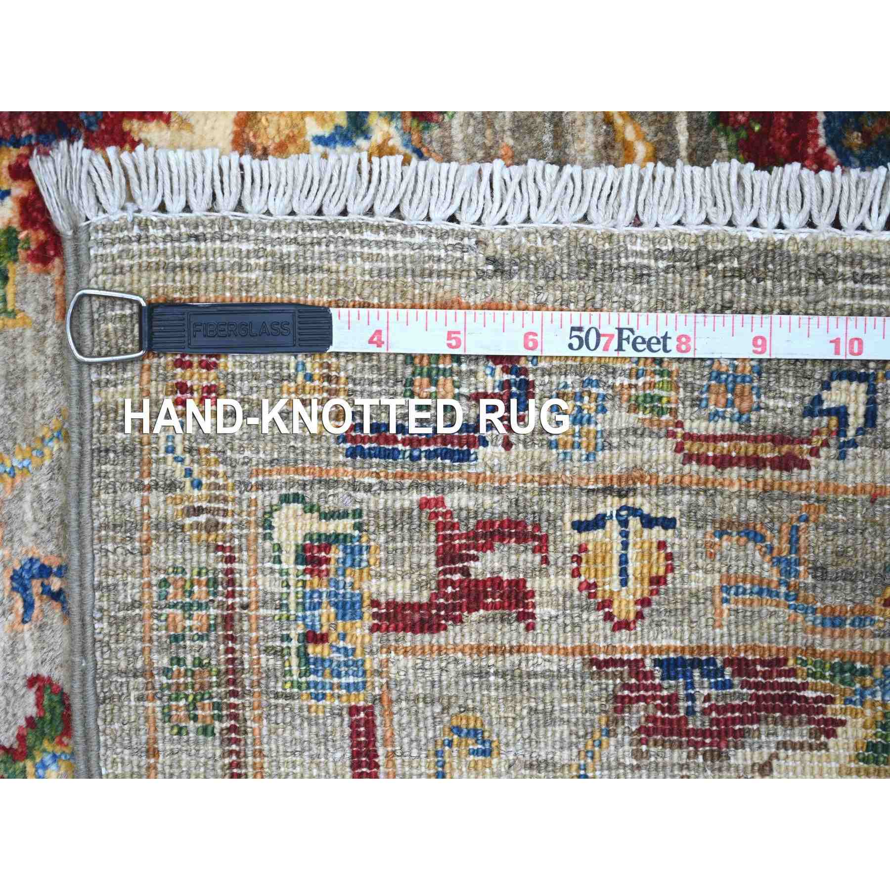 Tribal-Geometric-Hand-Knotted-Rug-107105
