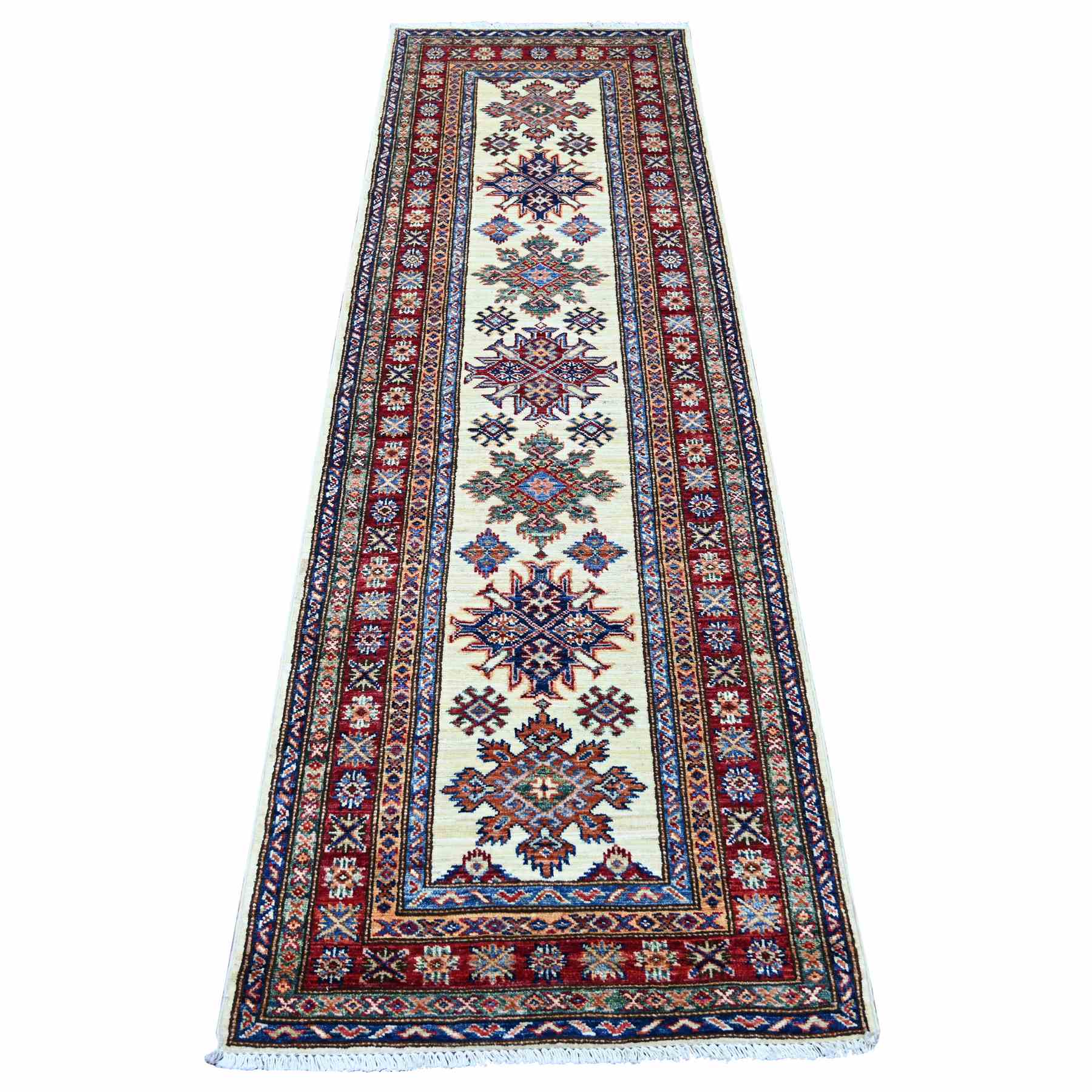 Tribal-Geometric-Hand-Knotted-Rug-107115