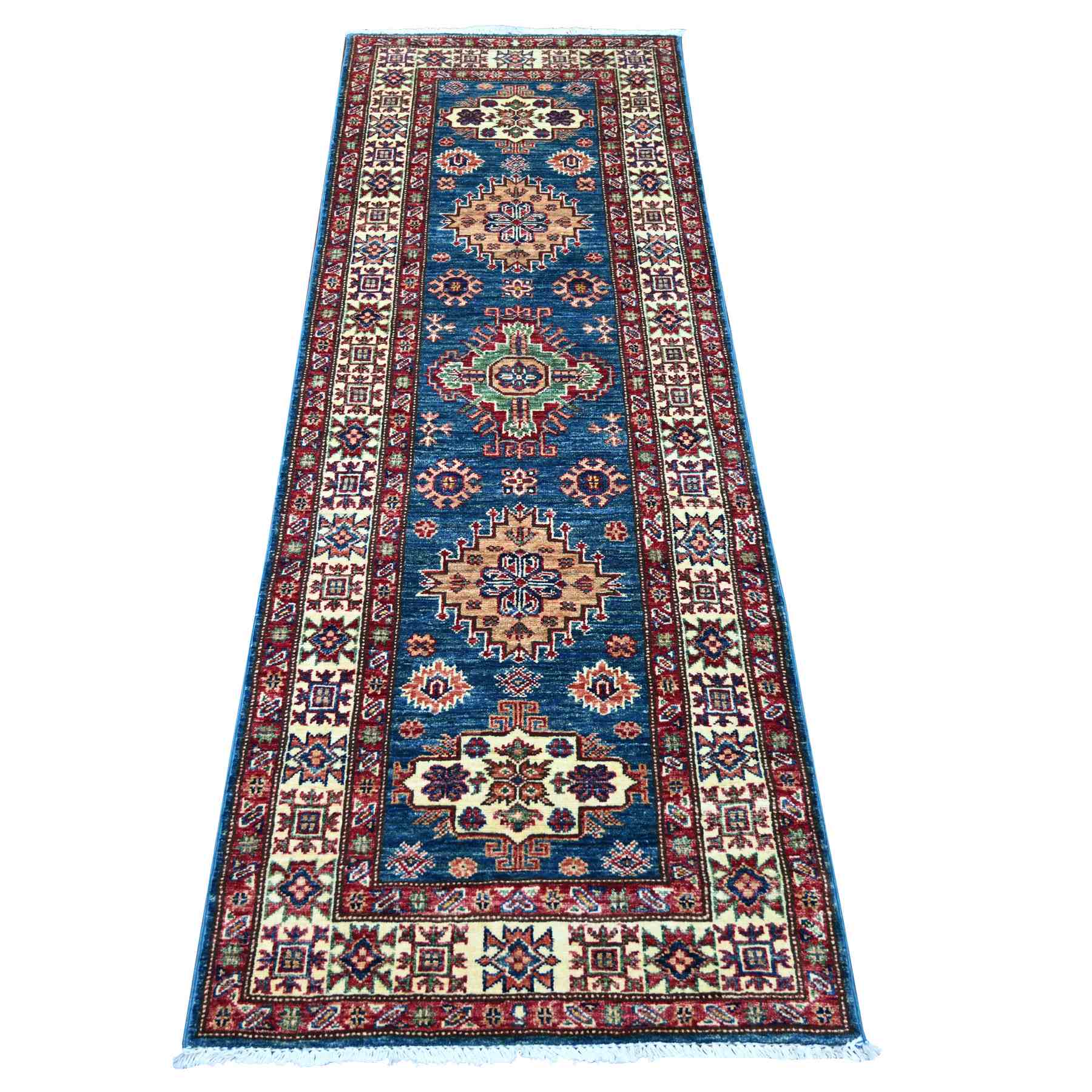 Tribal-Geometric-Hand-Knotted-Rug-107120