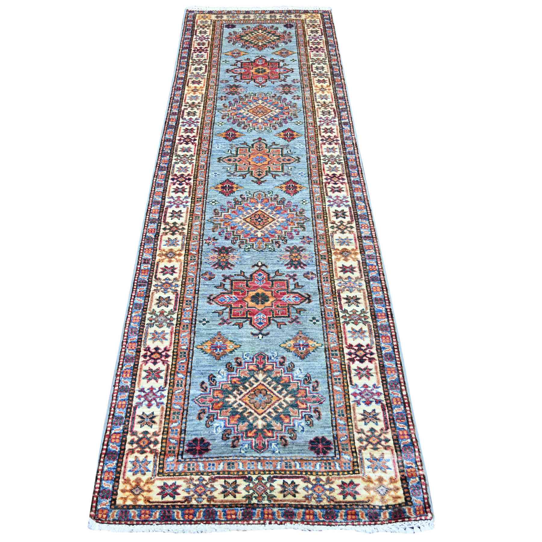 Tribal-Geometric-Hand-Knotted-Rug-107125