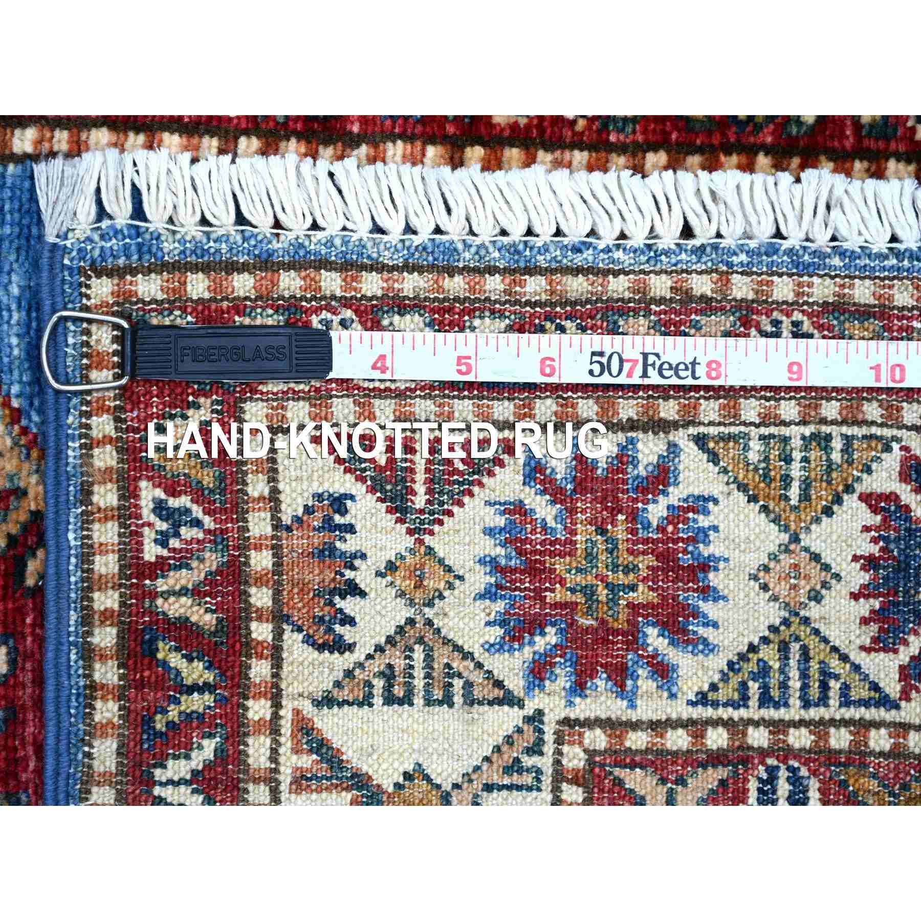 Tribal-Geometric-Hand-Knotted-Rug-107130