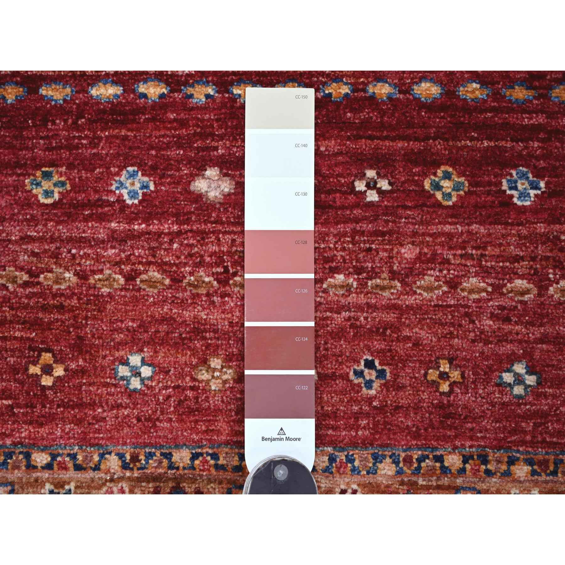 Tribal-Geometric-Hand-Knotted-Rug-107135