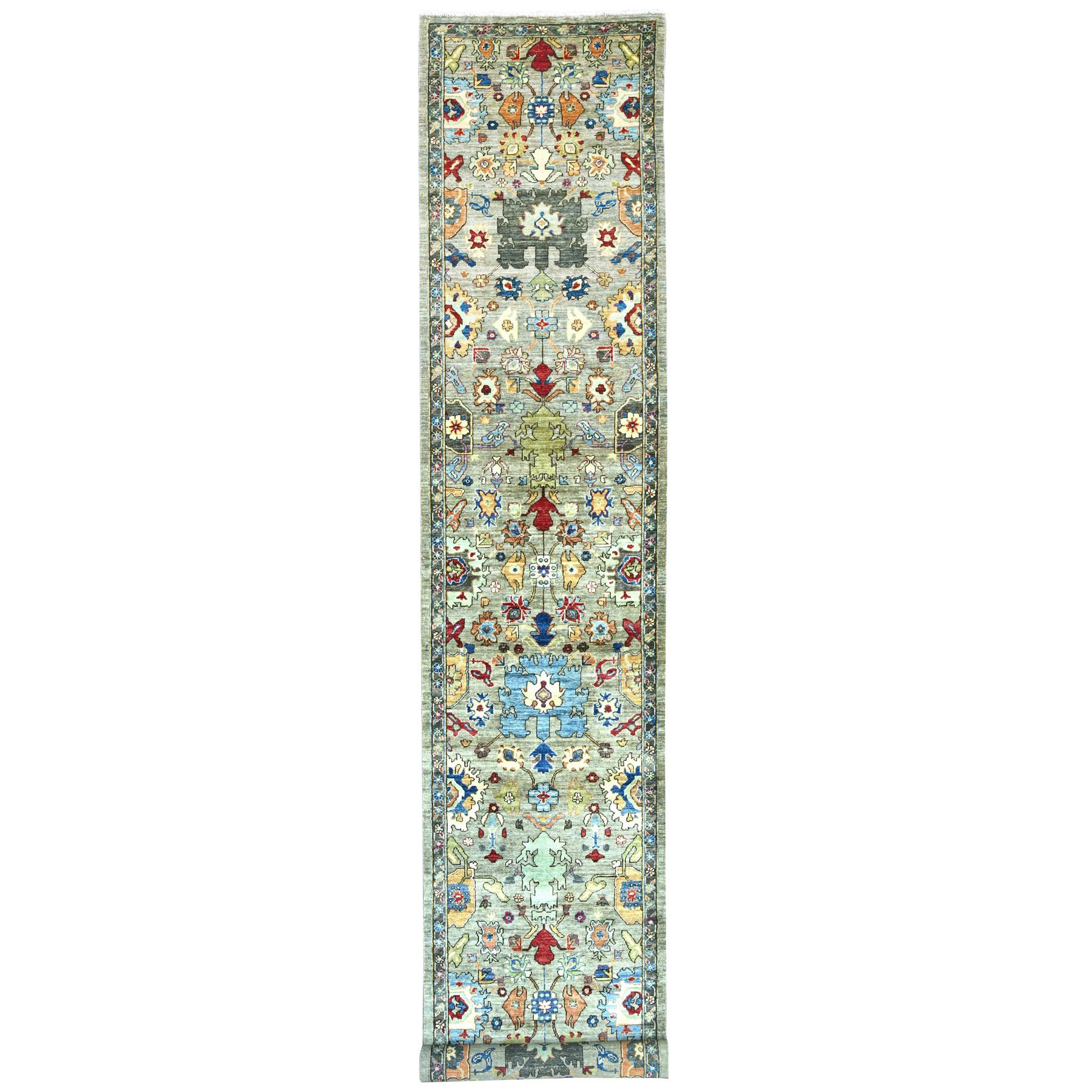 Tribal-Geometric-Hand-Knotted-Rug-107140