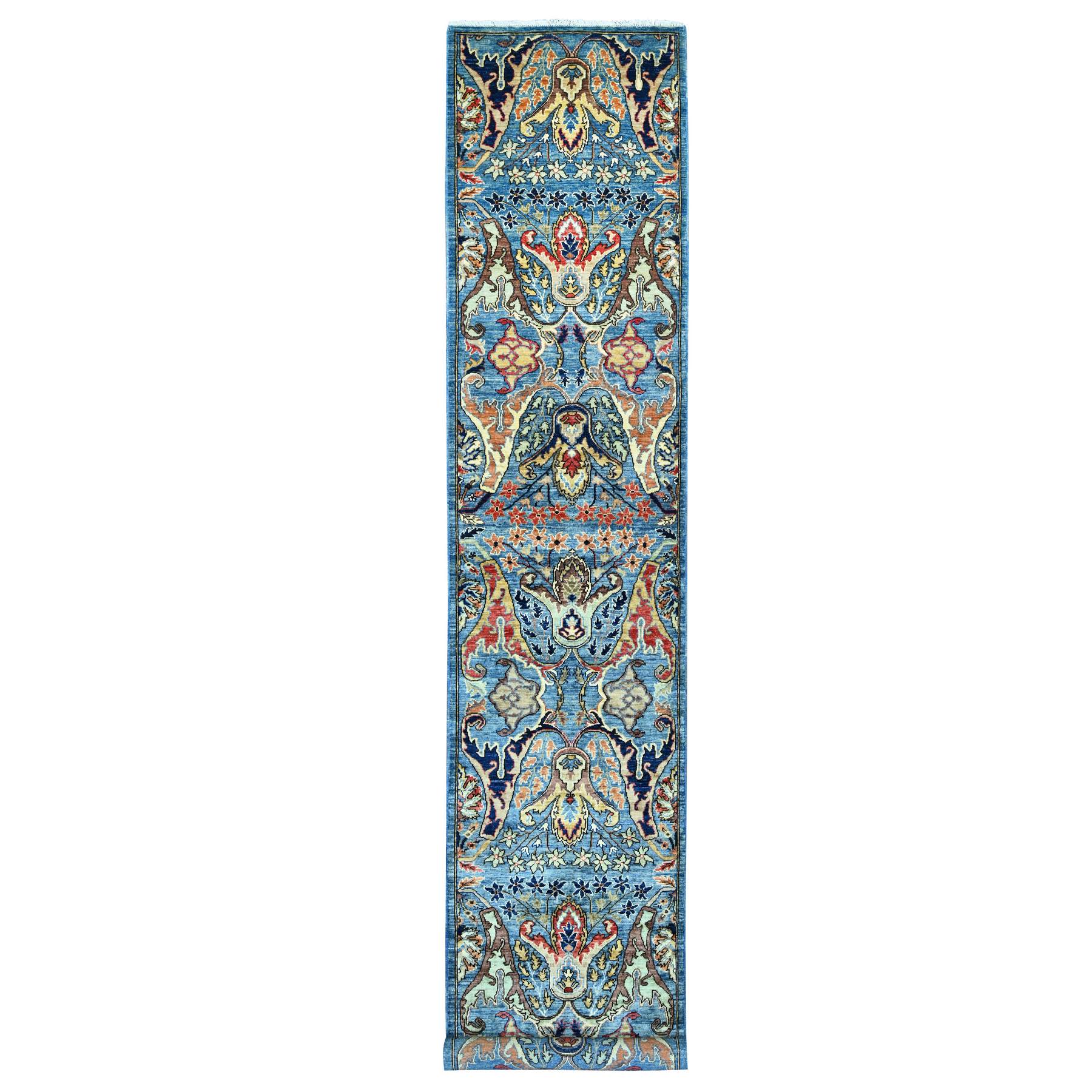 Tribal-Geometric-Hand-Knotted-Rug-107145
