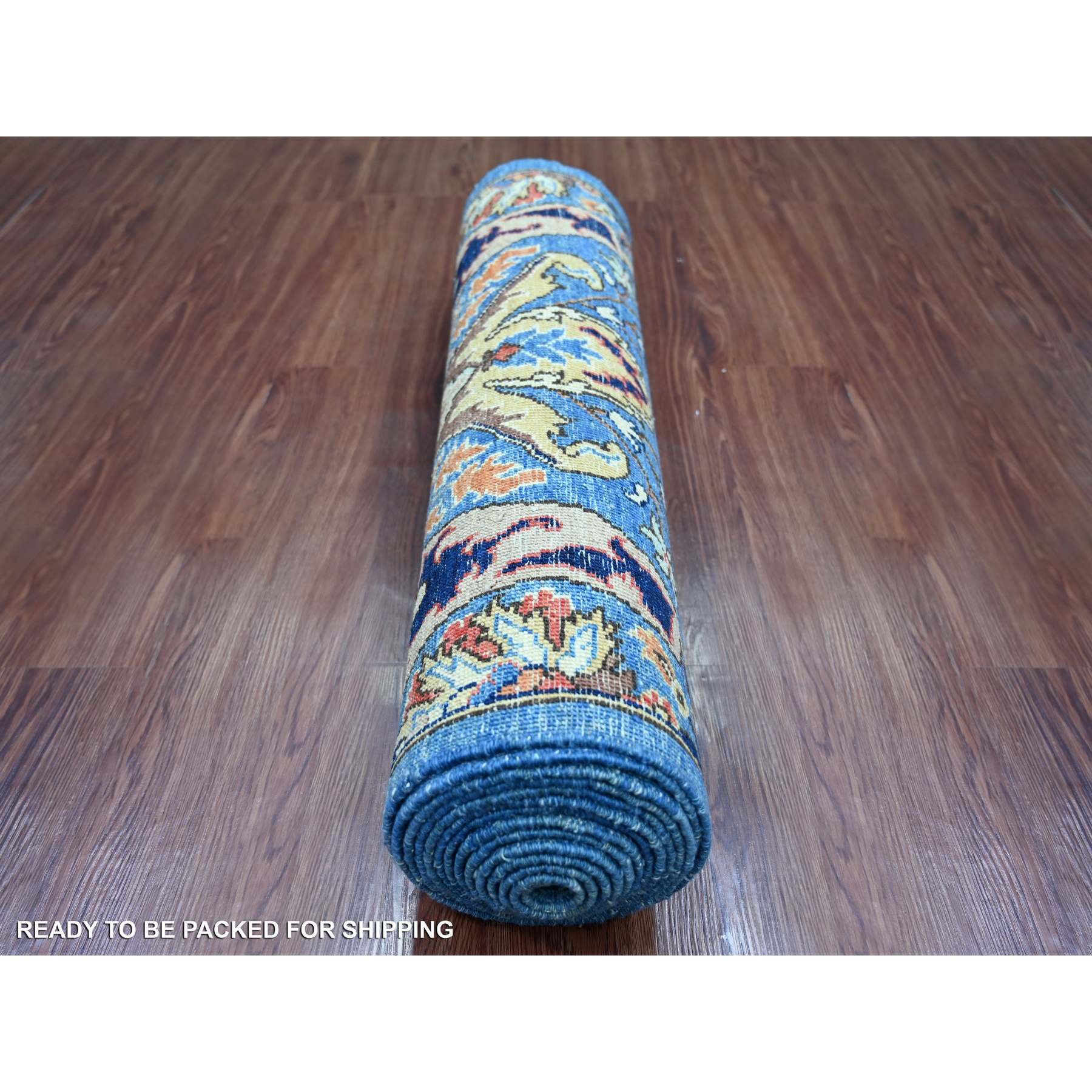 Tribal-Geometric-Hand-Knotted-Rug-107145