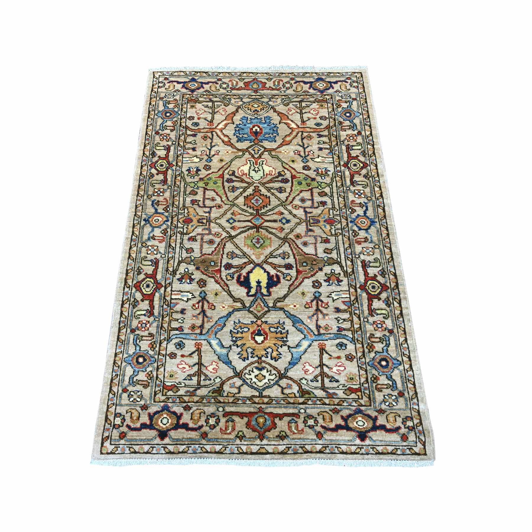 Tribal-Geometric-Hand-Knotted-Rug-107150