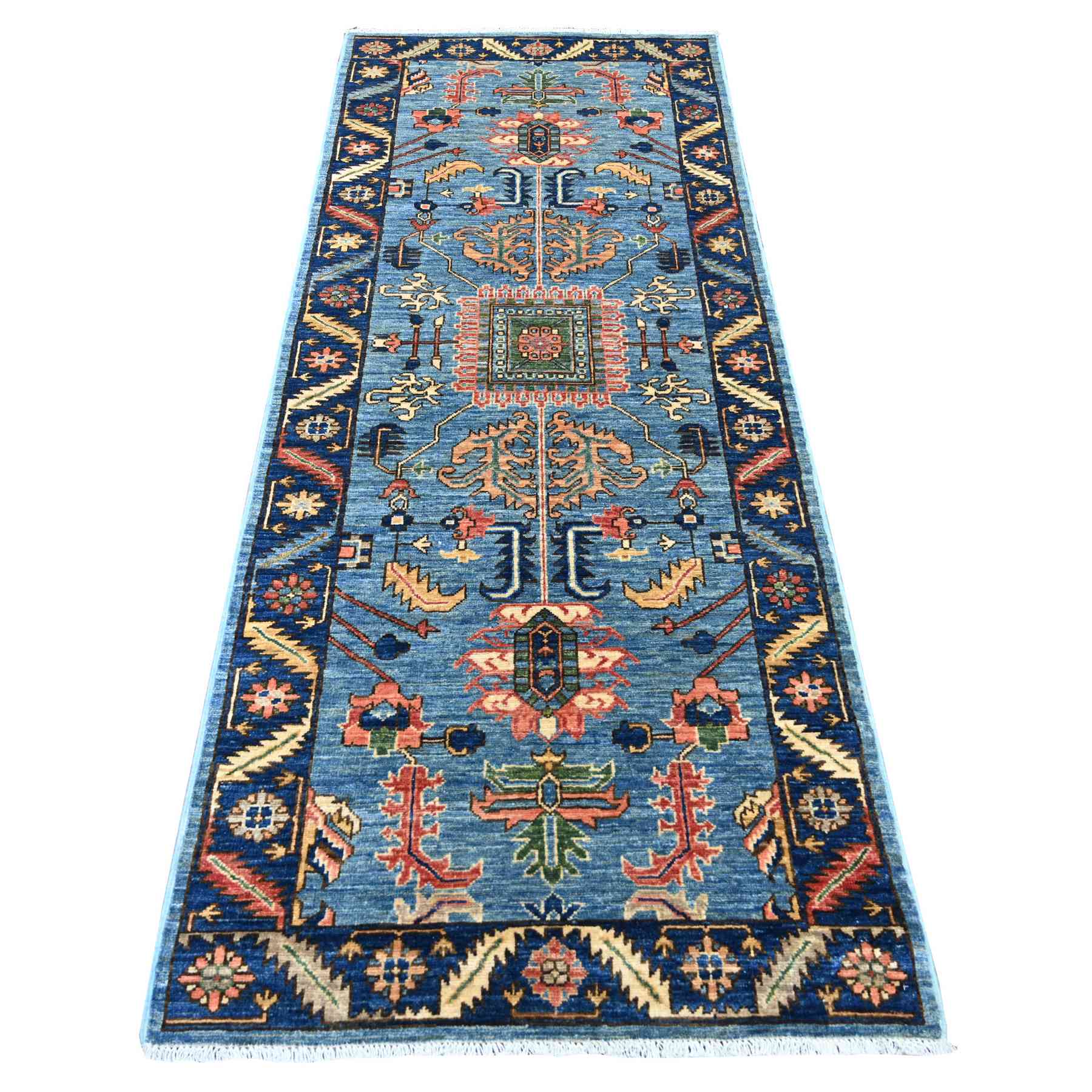 Tribal-Geometric-Hand-Knotted-Rug-107155