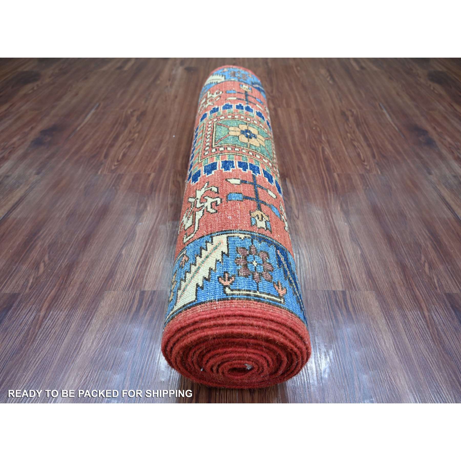 Tribal-Geometric-Hand-Knotted-Rug-107170
