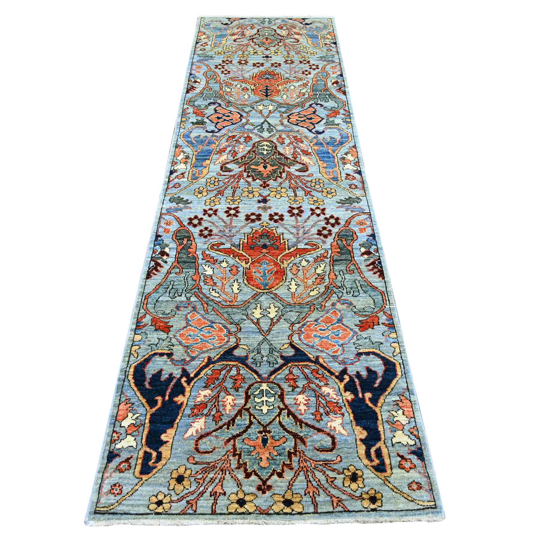 Tribal-Geometric-Hand-Knotted-Rug-107185