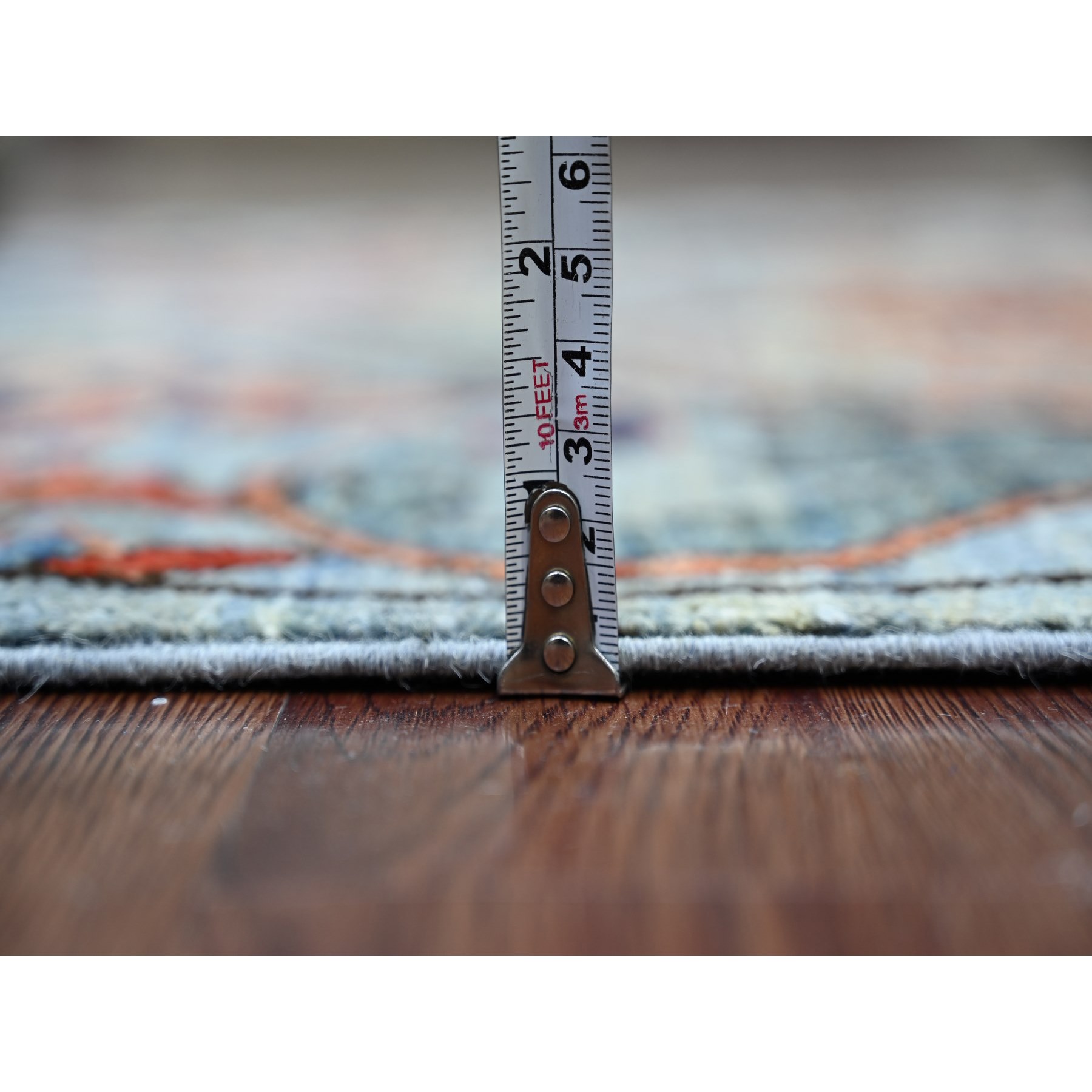 Tribal-Geometric-Hand-Knotted-Rug-107185