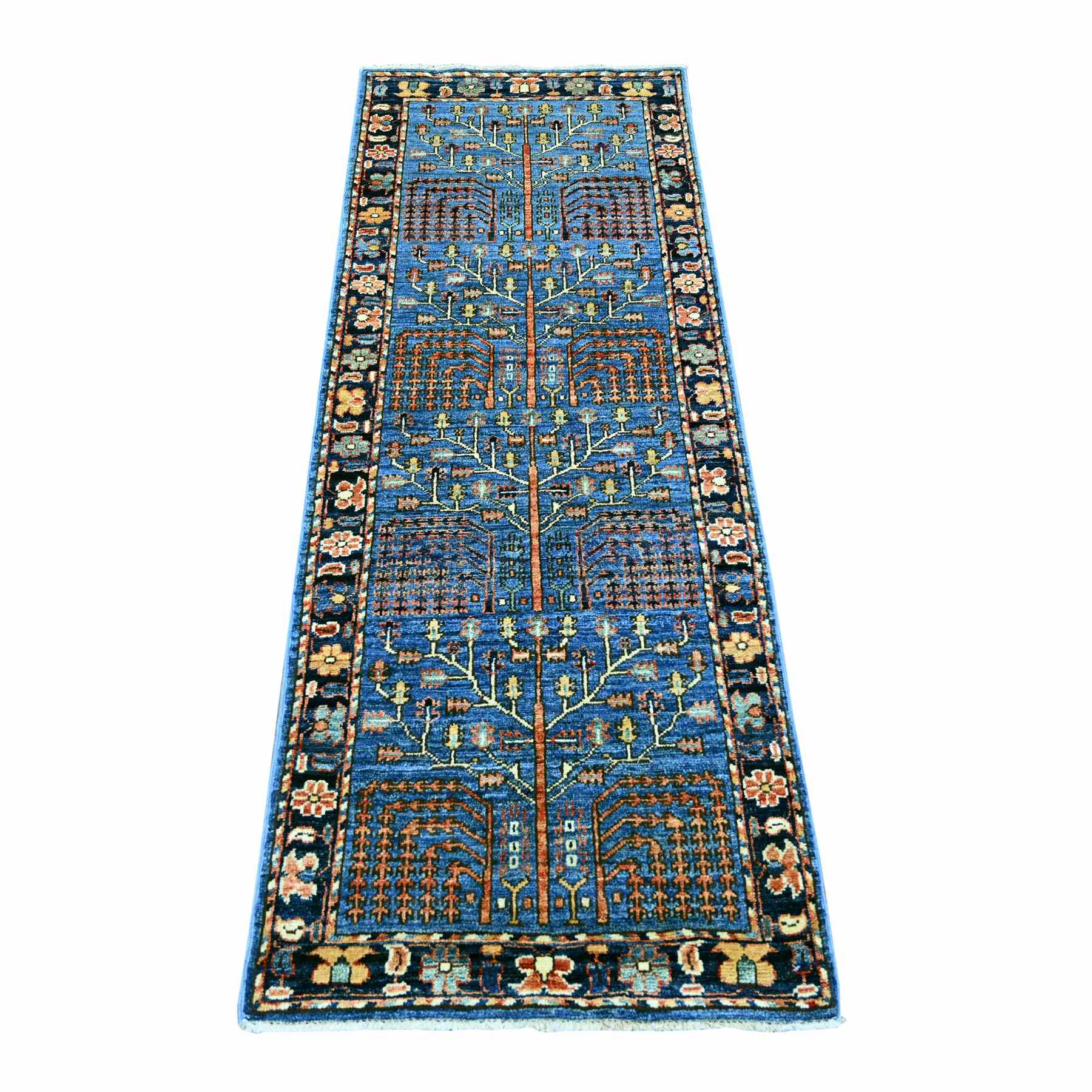 Tribal-Geometric-Hand-Knotted-Rug-107195