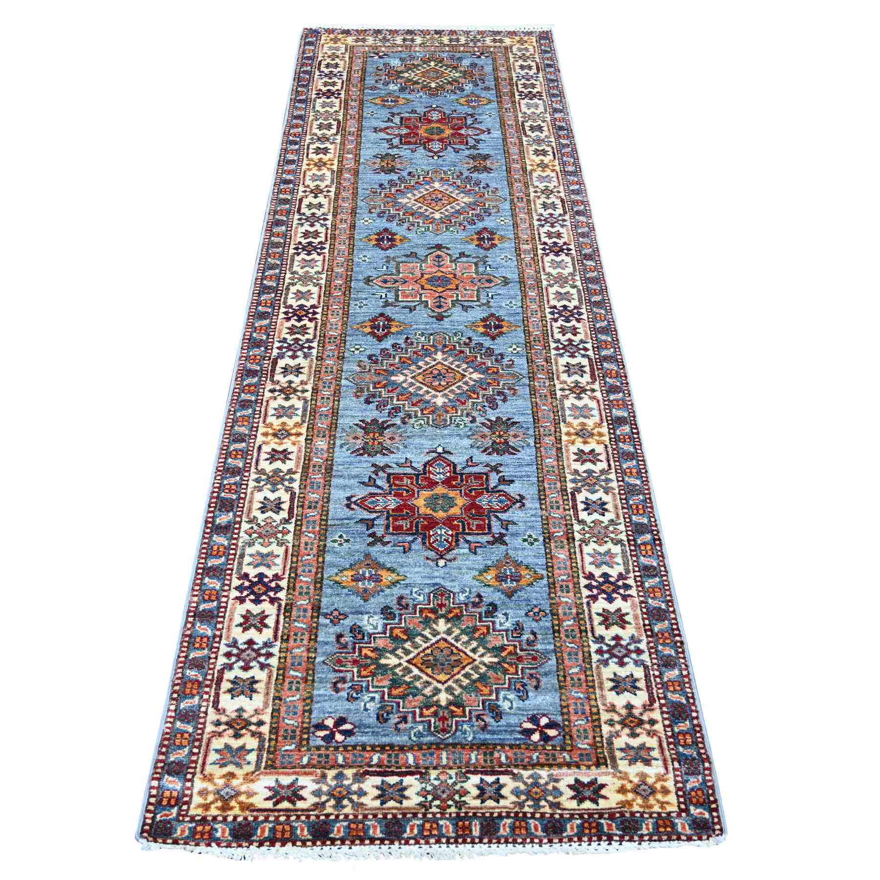 Tribal-Geometric-Hand-Knotted-Rug-107245