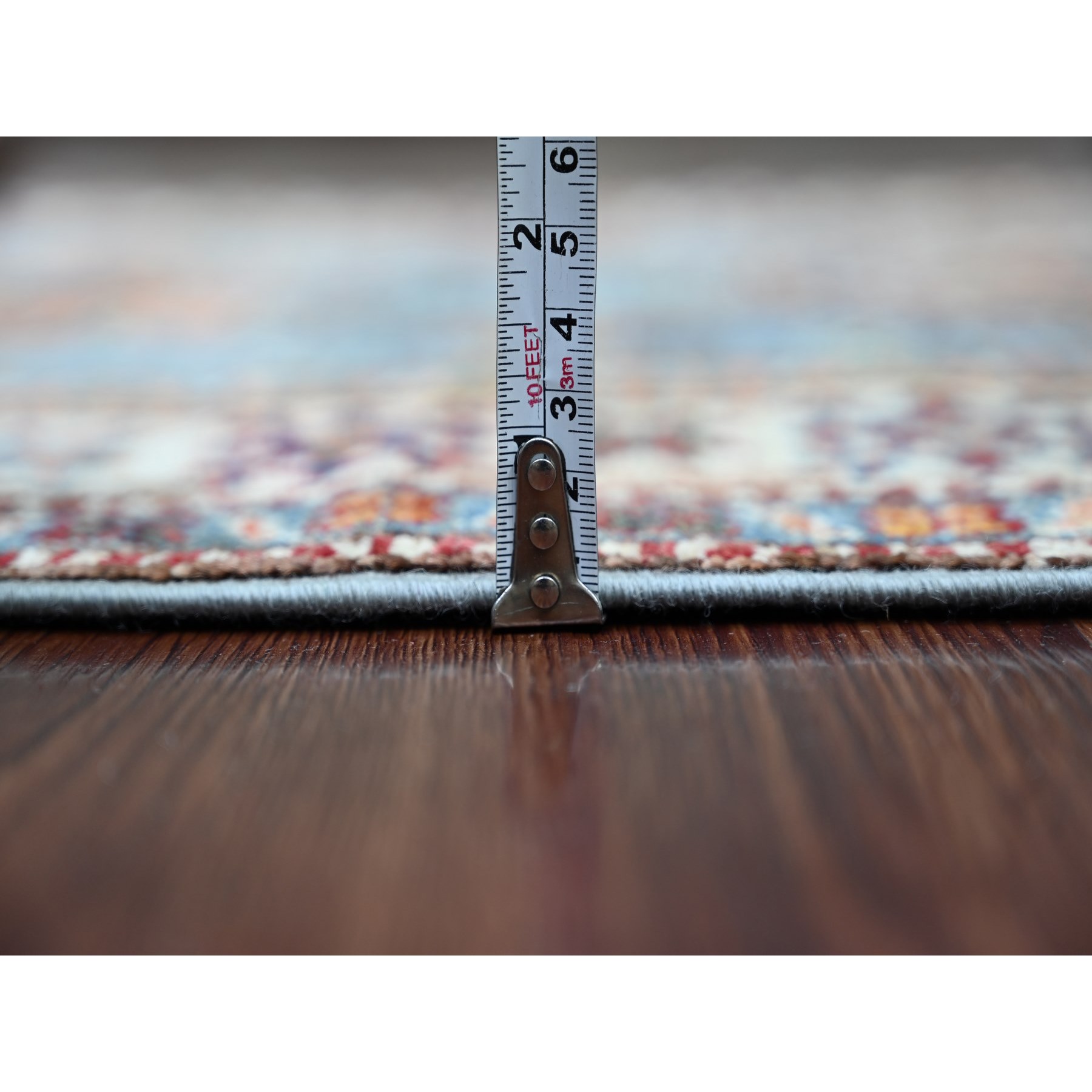 Tribal-Geometric-Hand-Knotted-Rug-107245