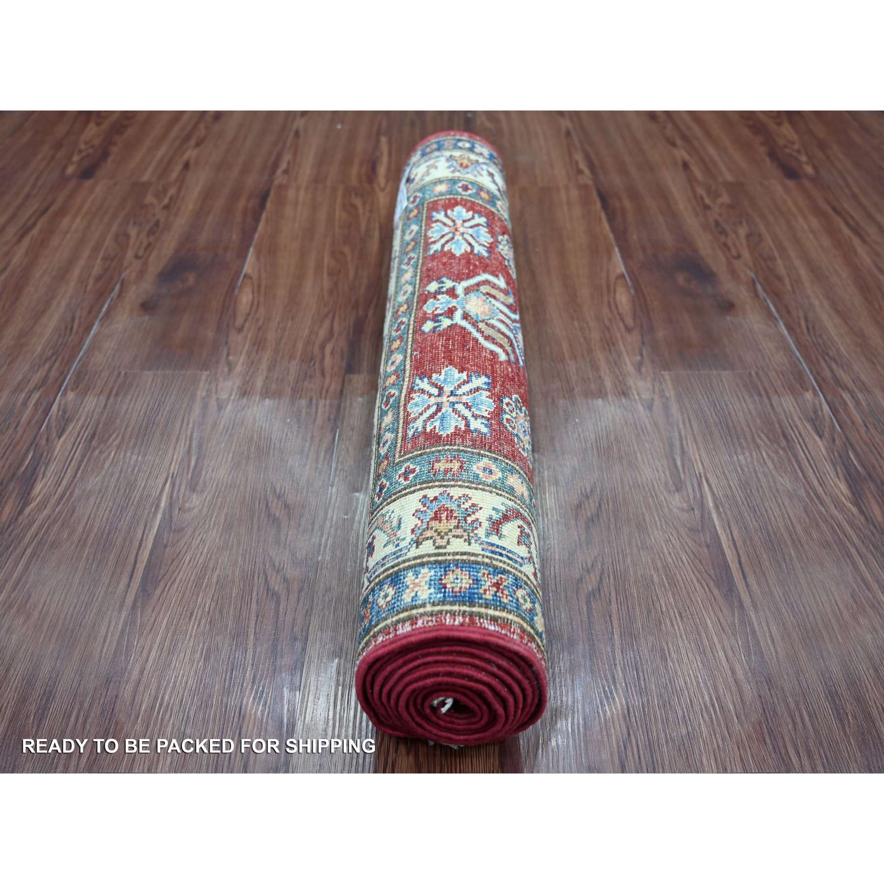 Tribal-Geometric-Hand-Knotted-Rug-107250