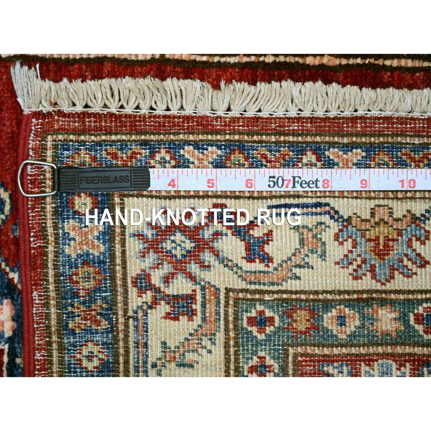 Tribal-Geometric-Hand-Knotted-Rug-107250