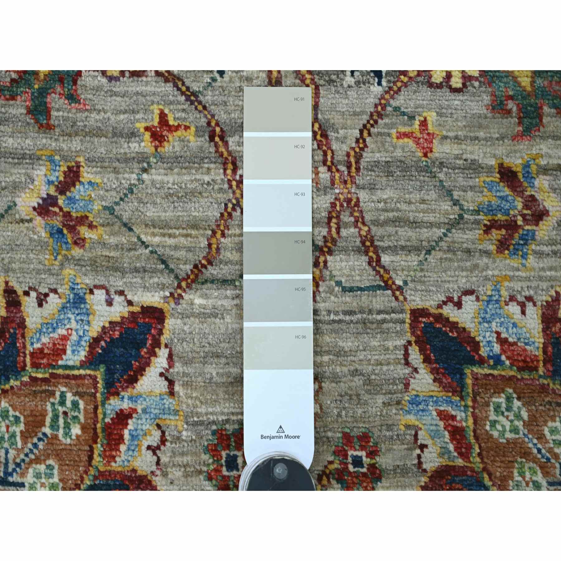 Tribal-Geometric-Hand-Knotted-Rug-107255