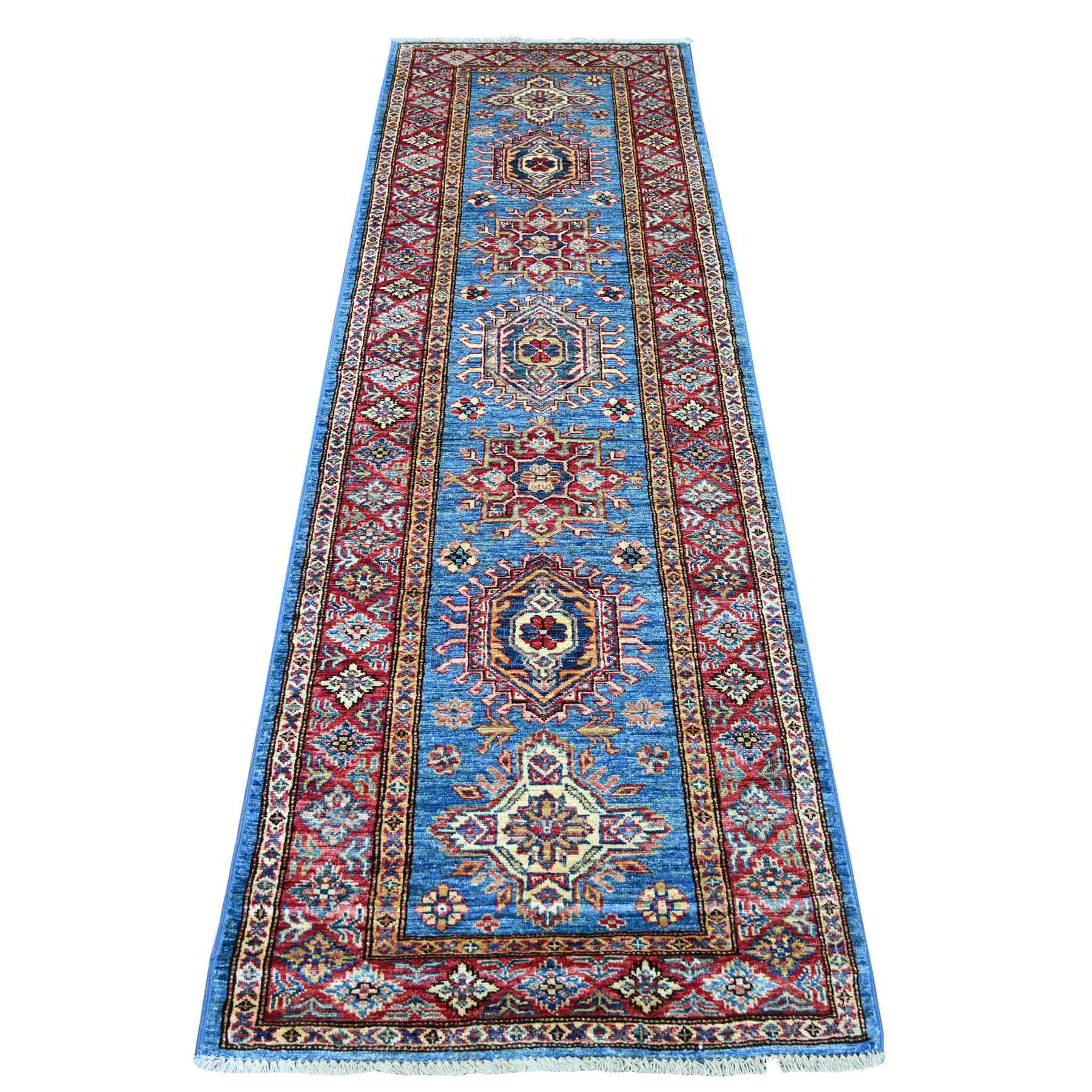Tribal-Geometric-Hand-Knotted-Rug-107260
