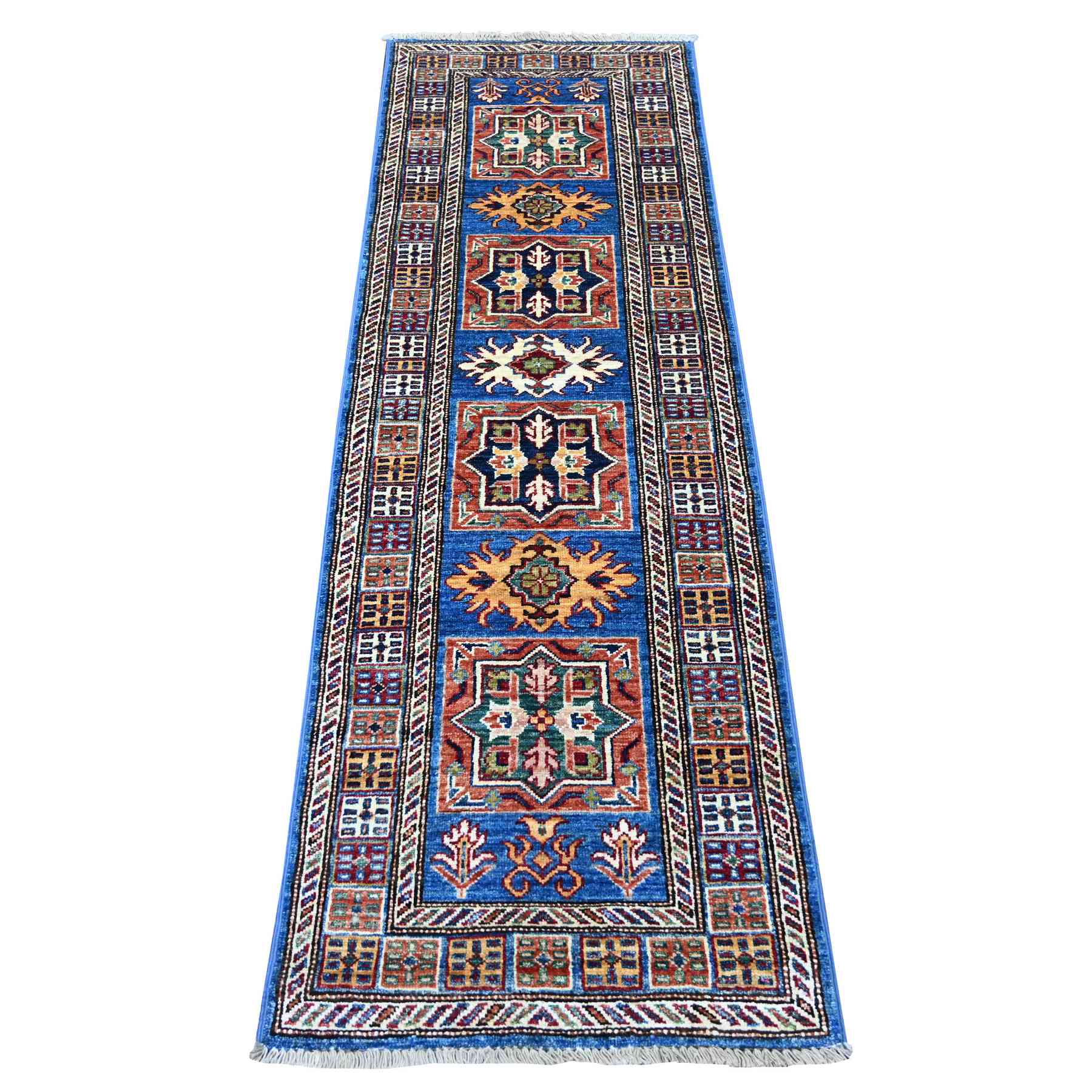 Tribal-Geometric-Hand-Knotted-Rug-107270