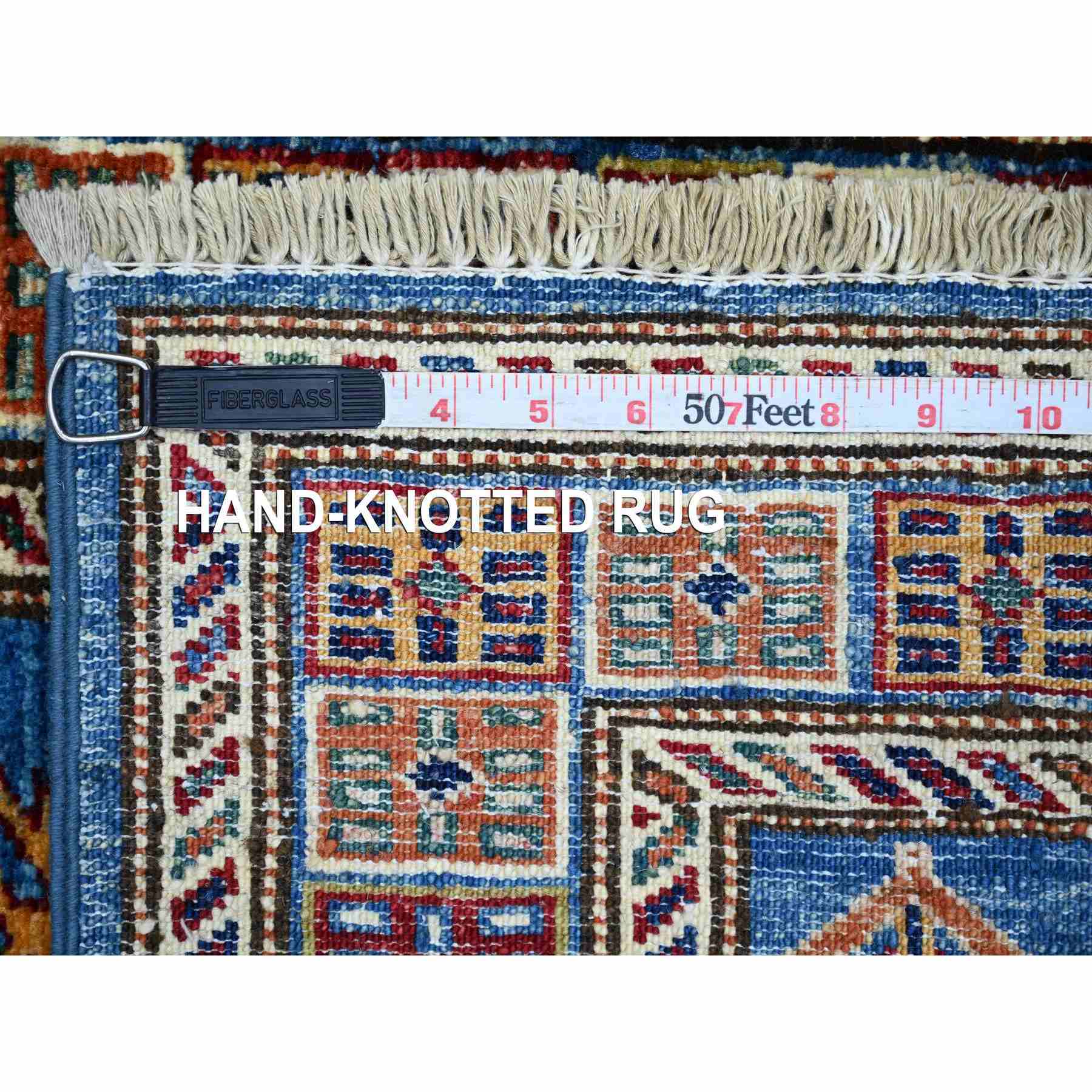 Tribal-Geometric-Hand-Knotted-Rug-107270