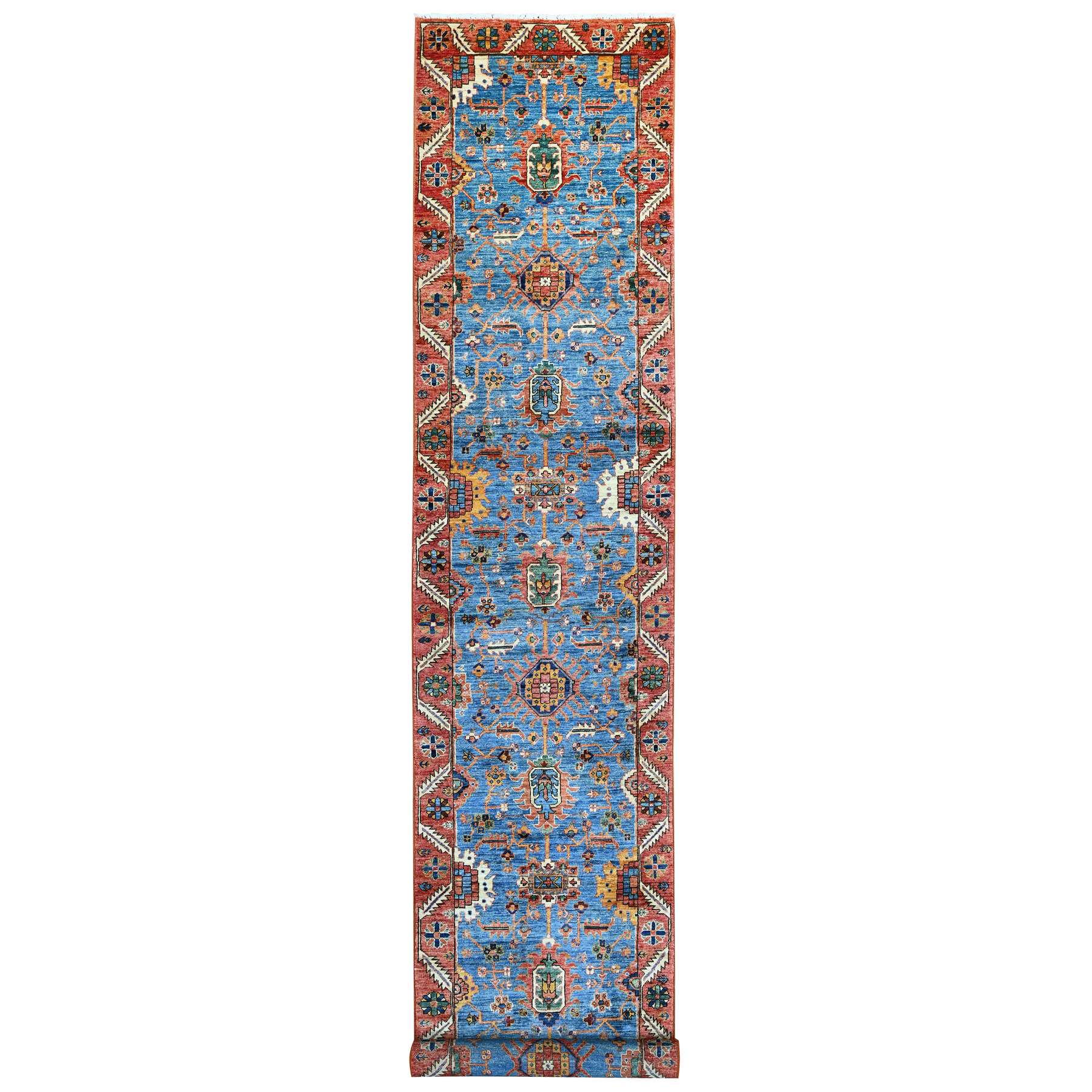 Tribal-Geometric-Hand-Knotted-Rug-107275