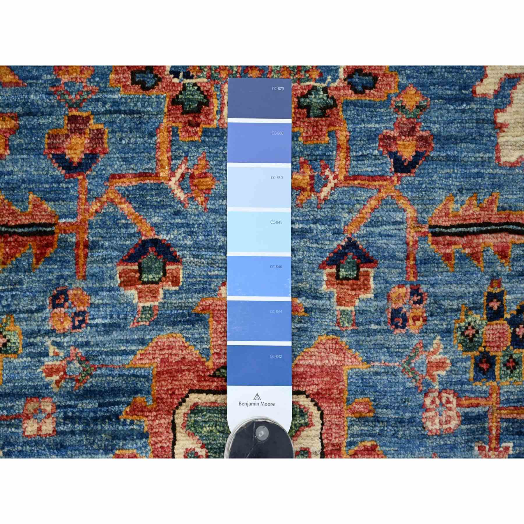 Tribal-Geometric-Hand-Knotted-Rug-107275