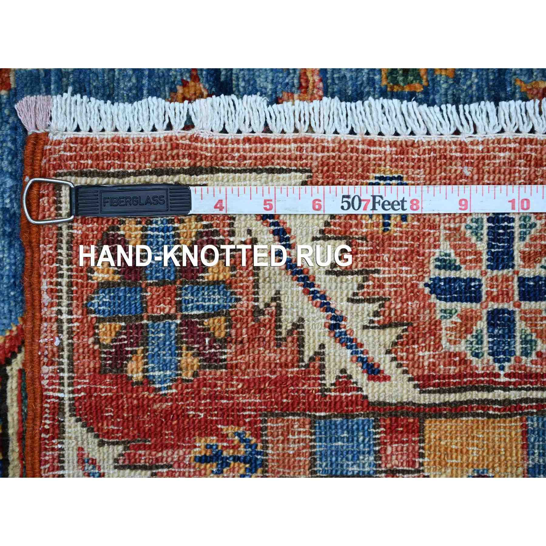 Tribal-Geometric-Hand-Knotted-Rug-107275