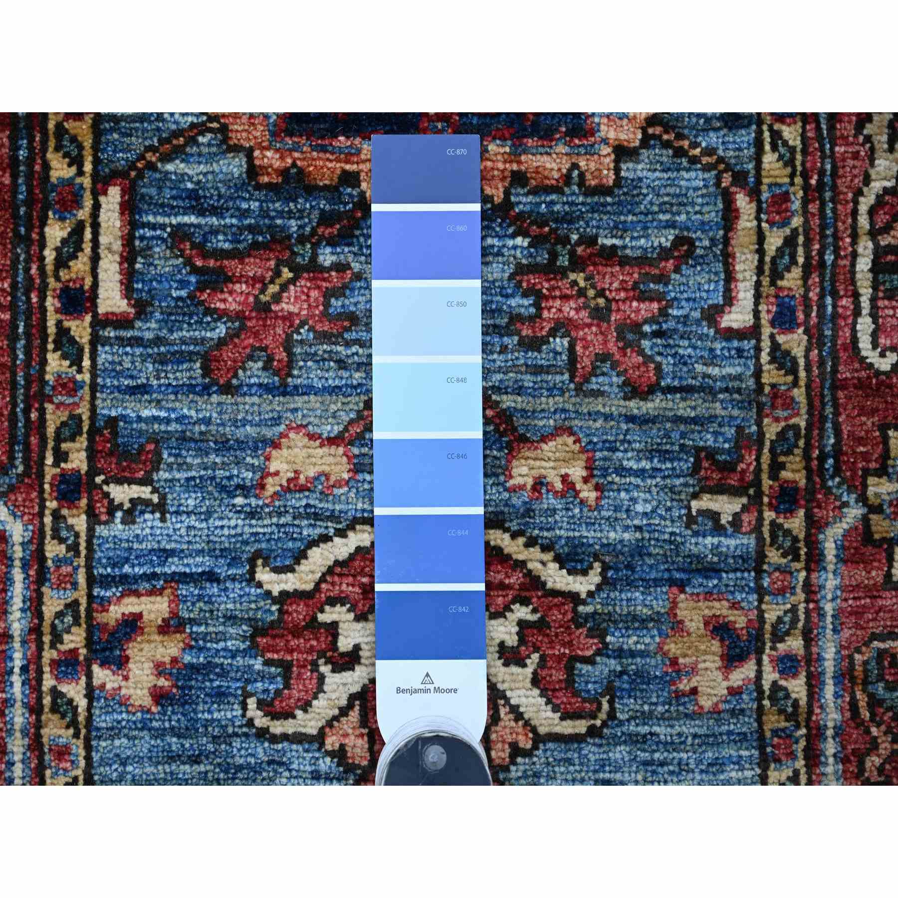 Tribal-Geometric-Hand-Knotted-Rug-107300