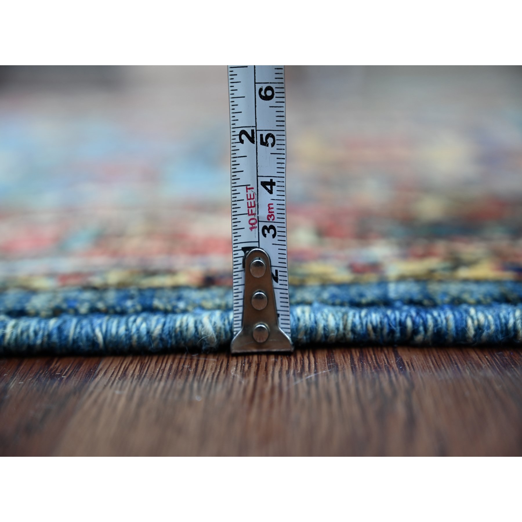 Tribal-Geometric-Hand-Knotted-Rug-107300