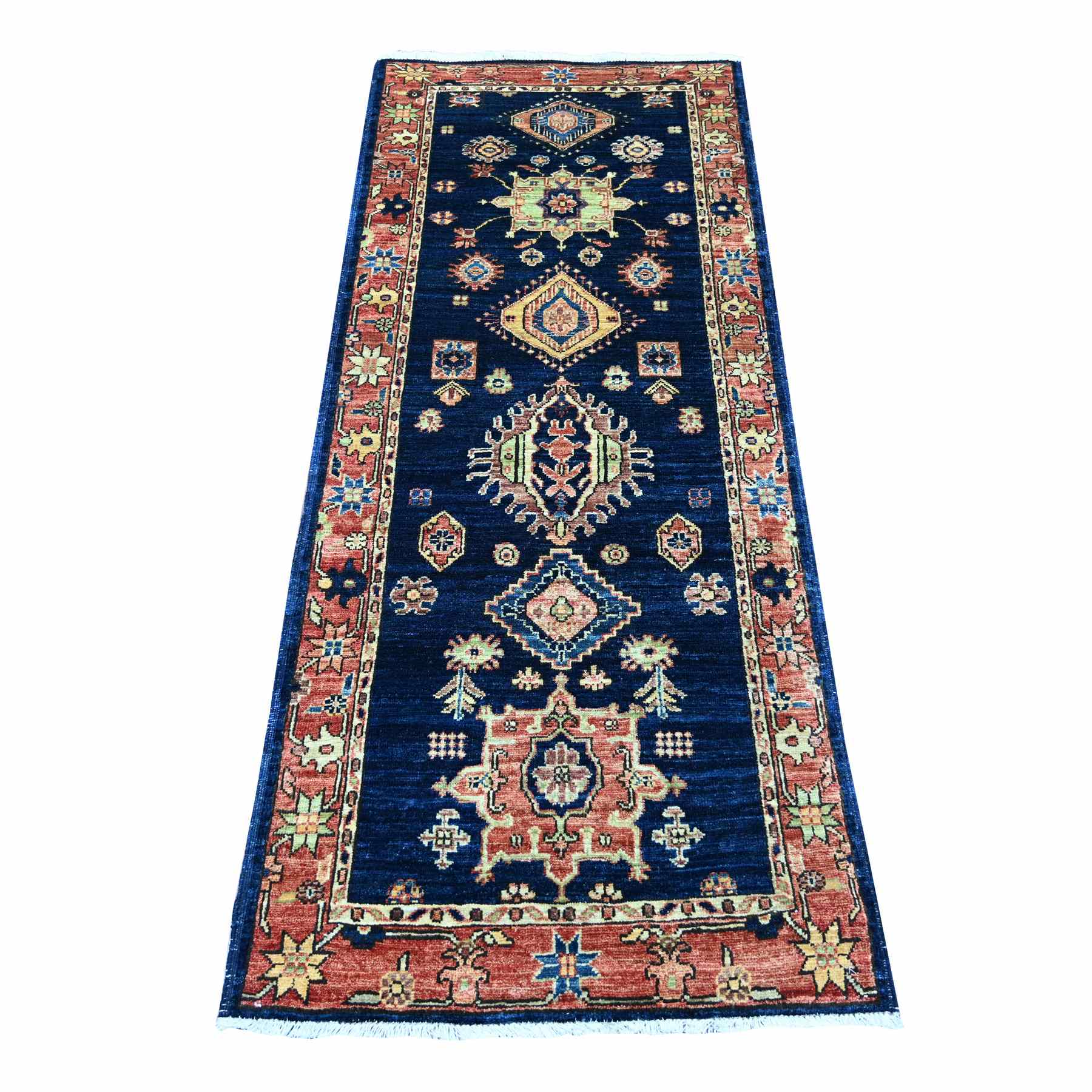 Tribal-Geometric-Hand-Knotted-Rug-107305