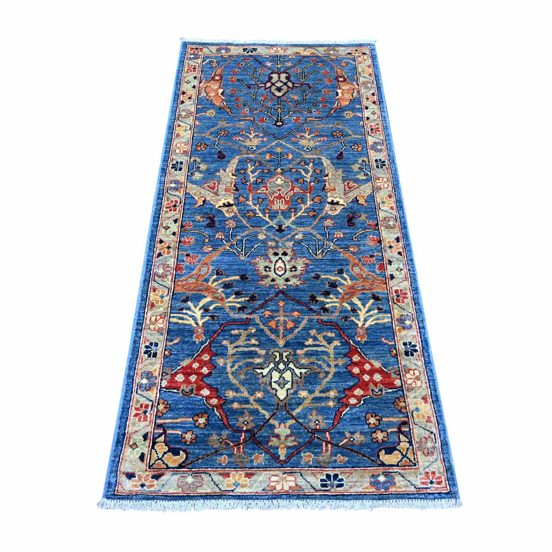 Tribal-Geometric-Hand-Knotted-Rug-107310