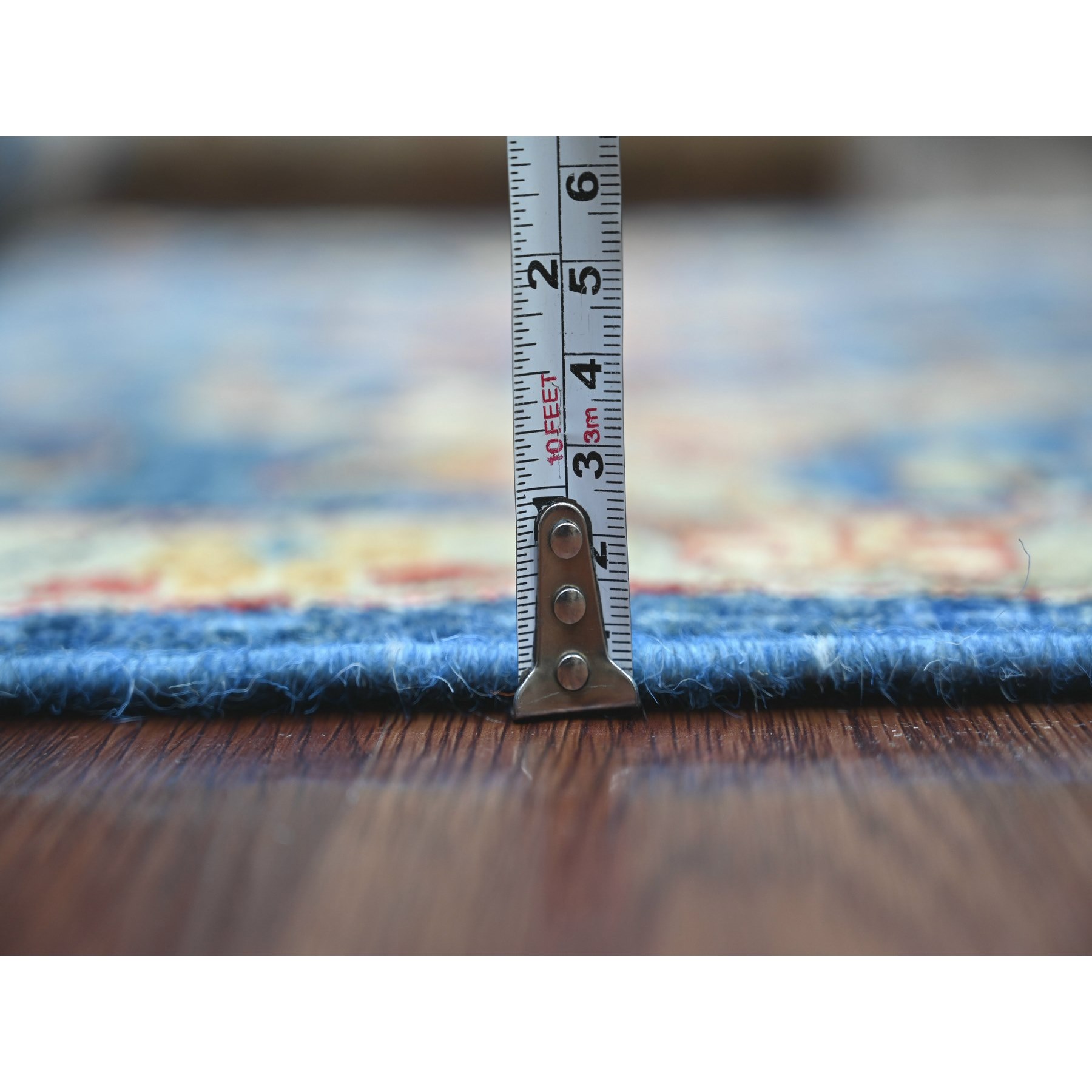 Tribal-Geometric-Hand-Knotted-Rug-107310