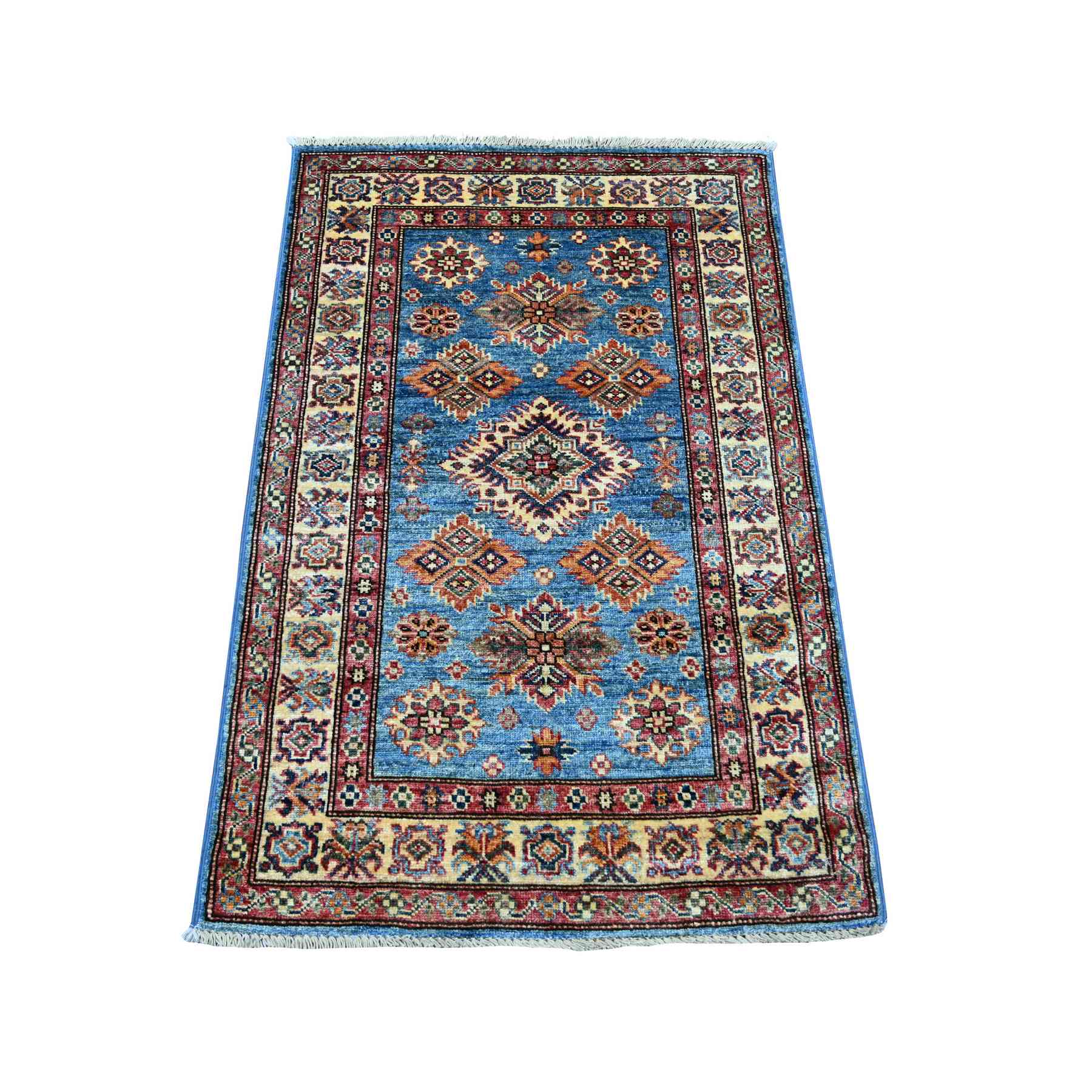 Tribal-Geometric-Hand-Knotted-Rug-107320
