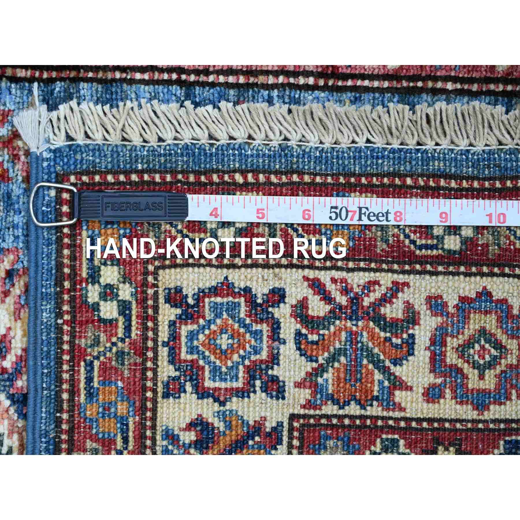 Tribal-Geometric-Hand-Knotted-Rug-107320