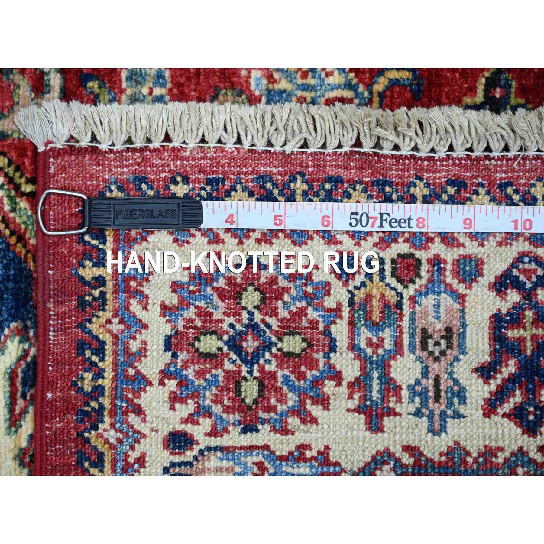 Tribal-Geometric-Hand-Knotted-Rug-107330