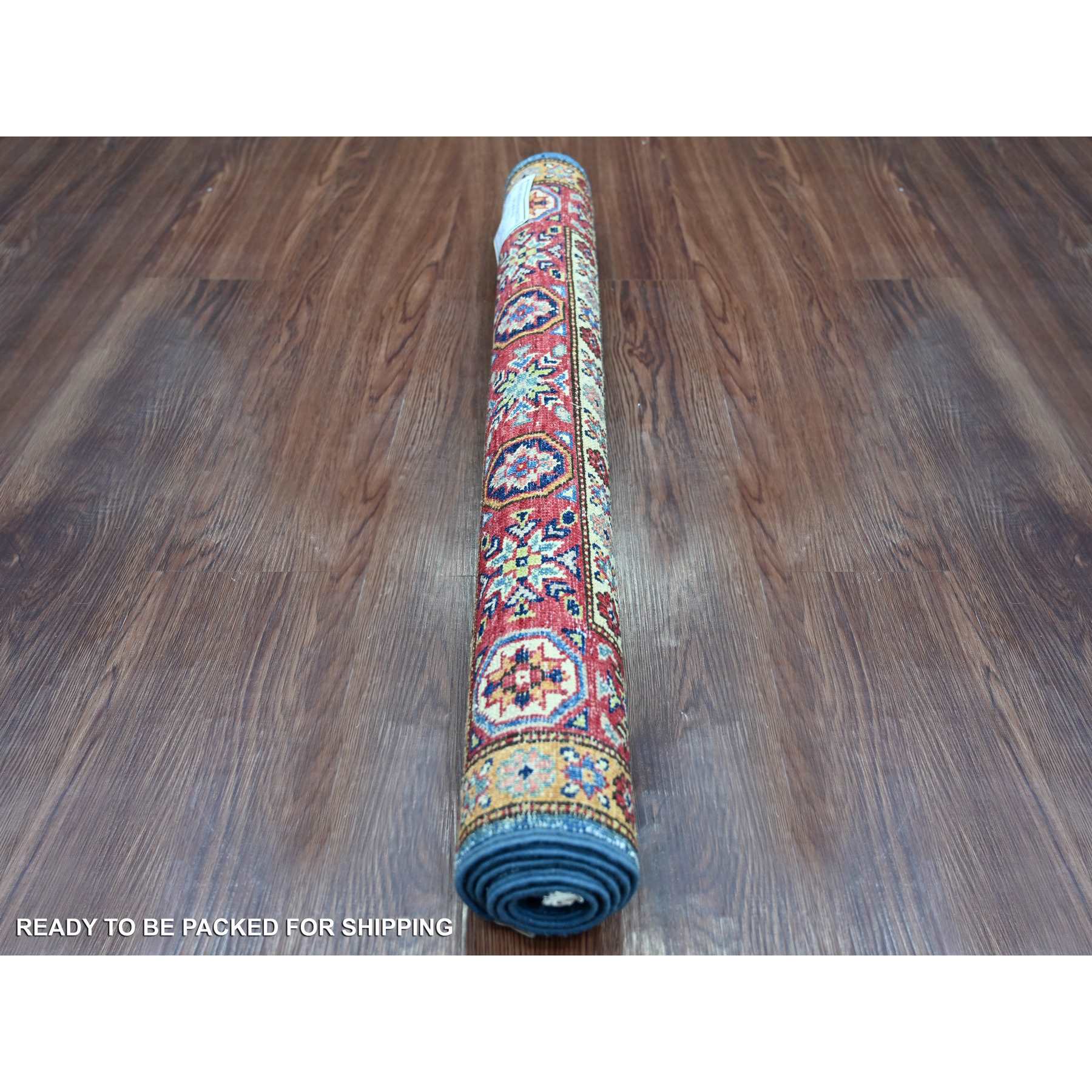 Tribal-Geometric-Hand-Knotted-Rug-107340