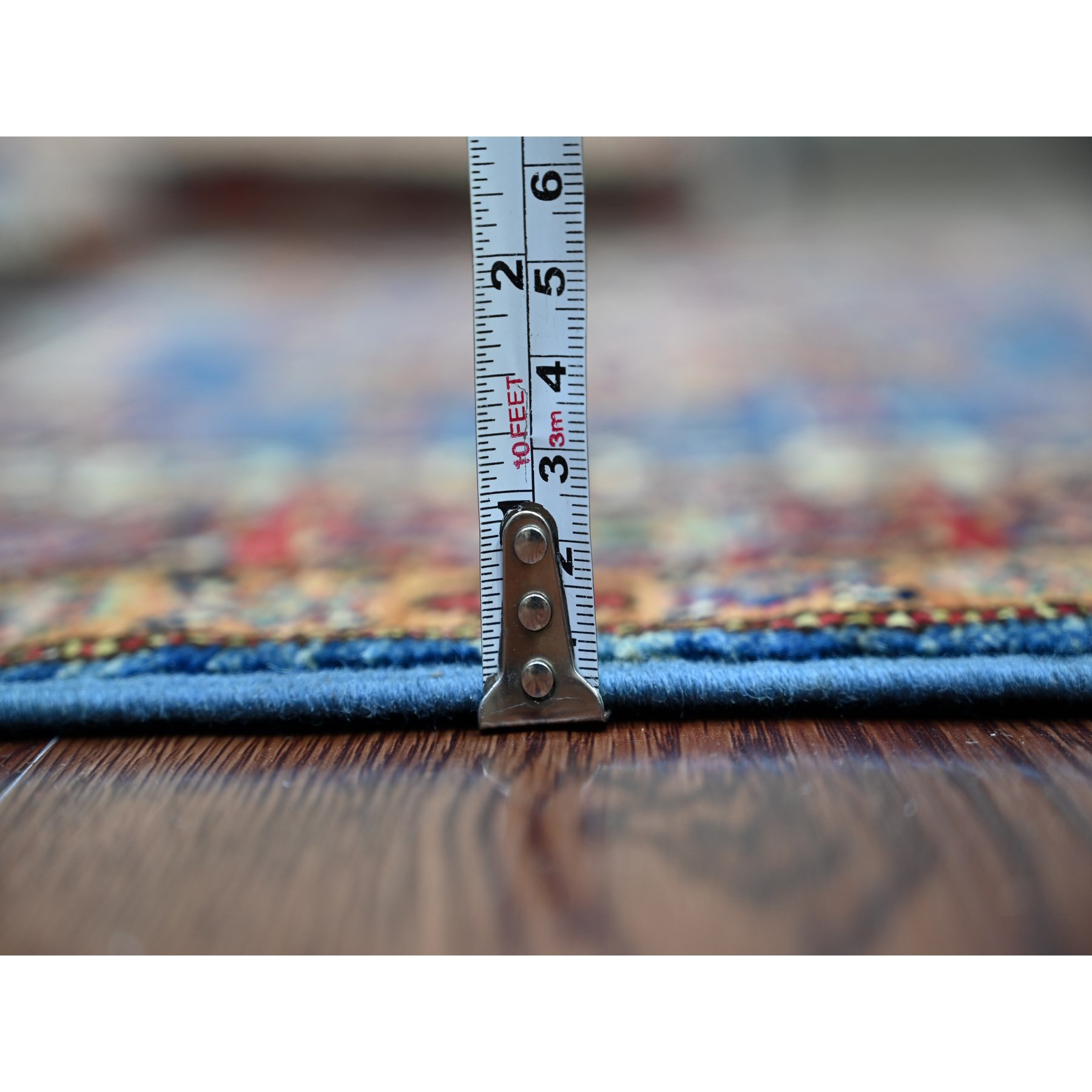 Tribal-Geometric-Hand-Knotted-Rug-107340