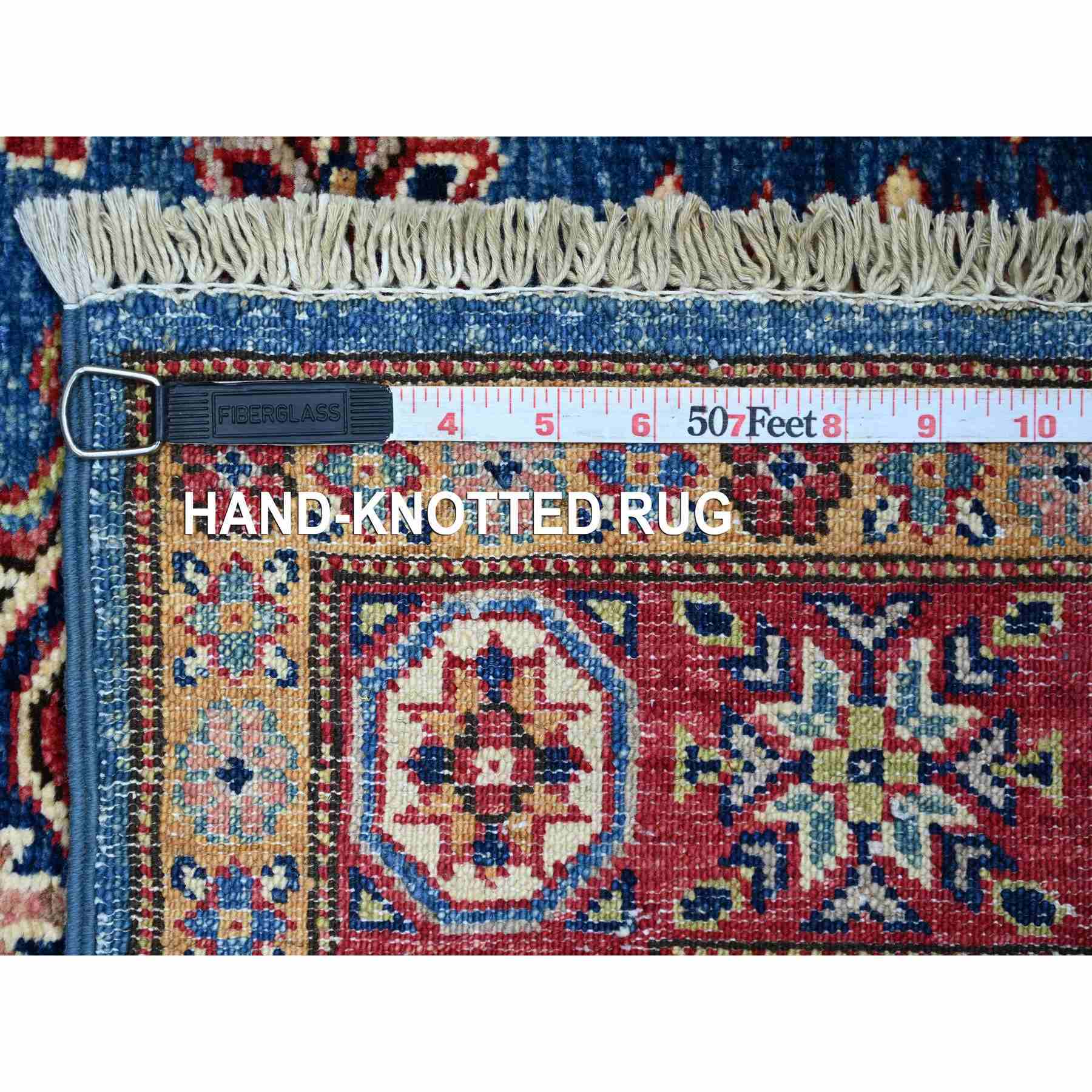Tribal-Geometric-Hand-Knotted-Rug-107340