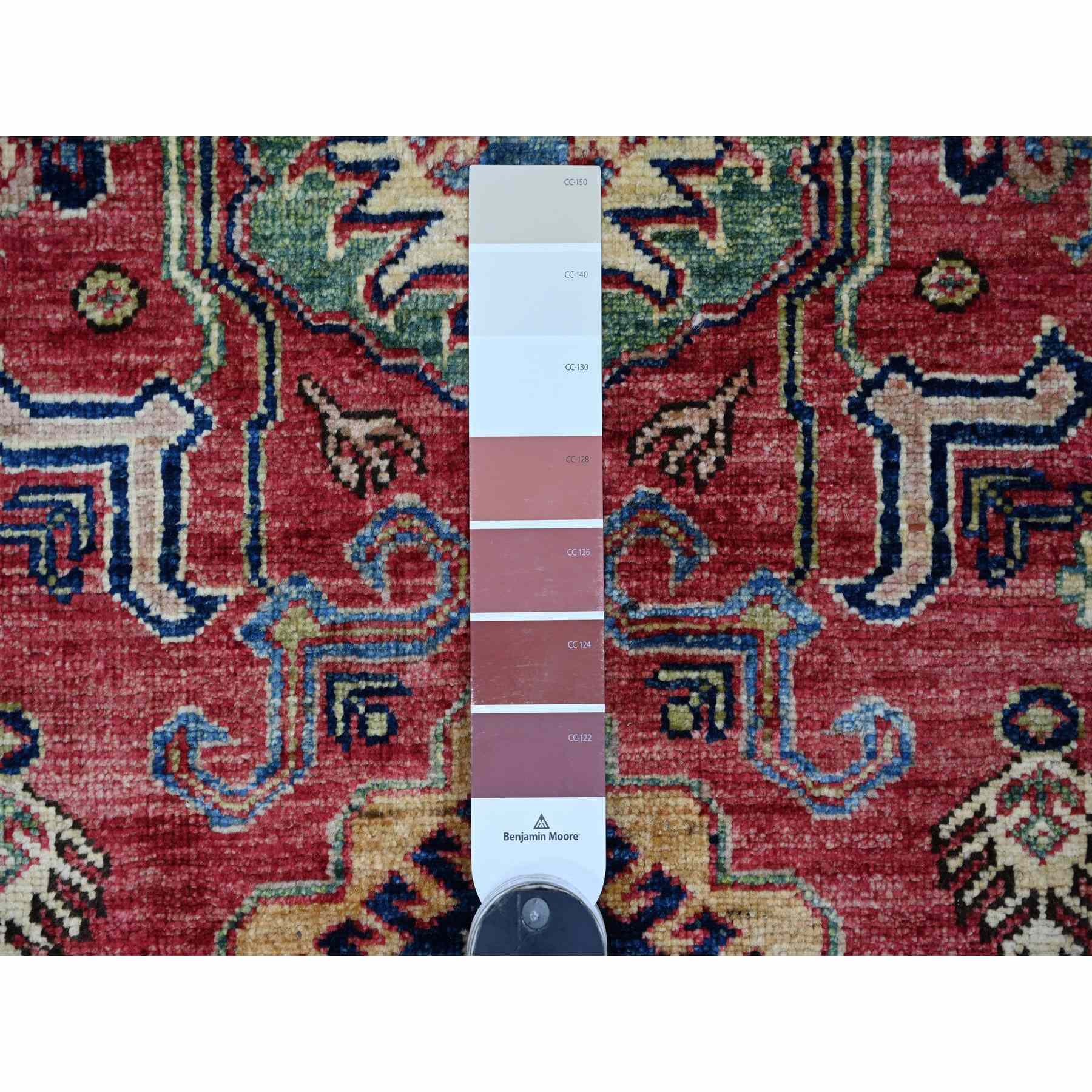 Tribal-Geometric-Hand-Knotted-Rug-107345