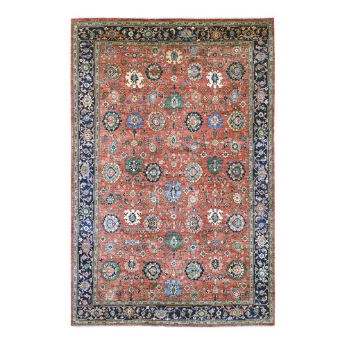 Imperial Red, Aryana Grade, Northwest Persian with All Over Design, Vegetable Dyes, Soft Pile, Hand Knotted, High Mountain Wool, Densely Woven, Oriental 