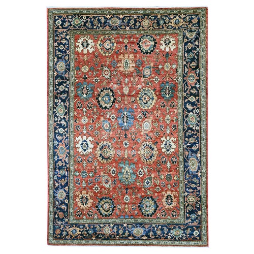 Imperial Red, Aryana Grade, Northwest Persian with All Over Design, Vegetable Dyes, Soft Pile, Hand Knotted, High Mountain Wool, Densely Woven, Oriental 