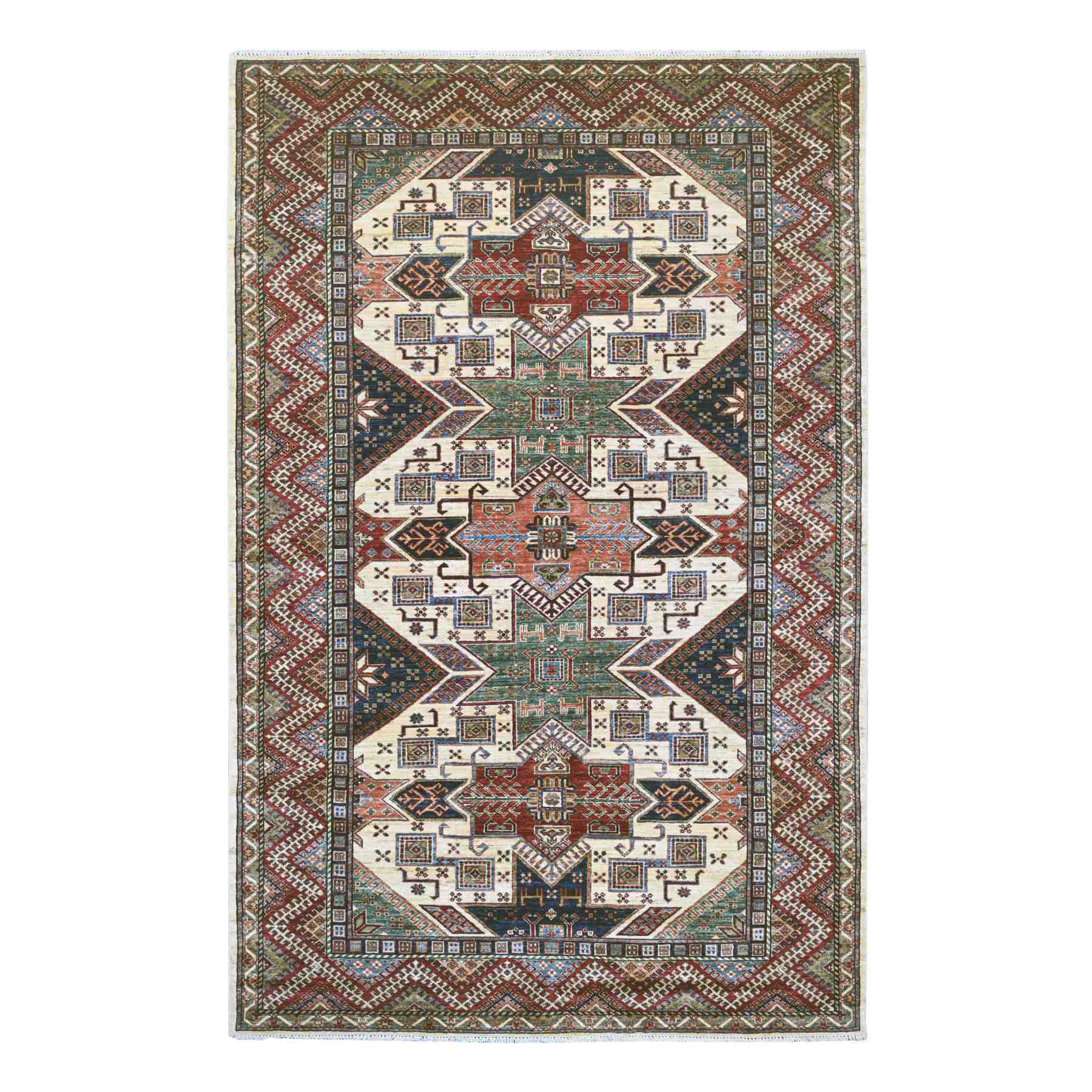Kazak-Hand-Knotted-Rug-107760