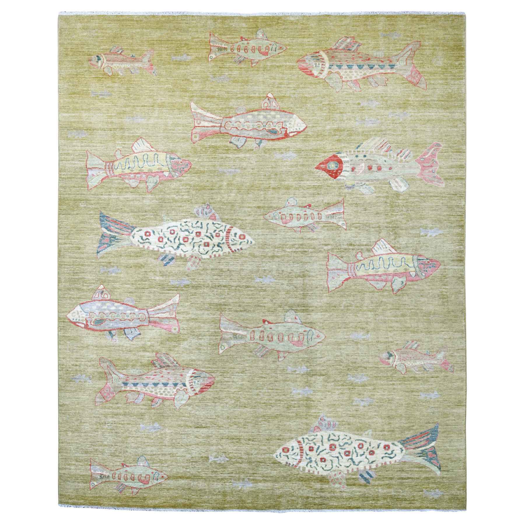 Modern-and-Contemporary-Hand-Knotted-Rug-108100