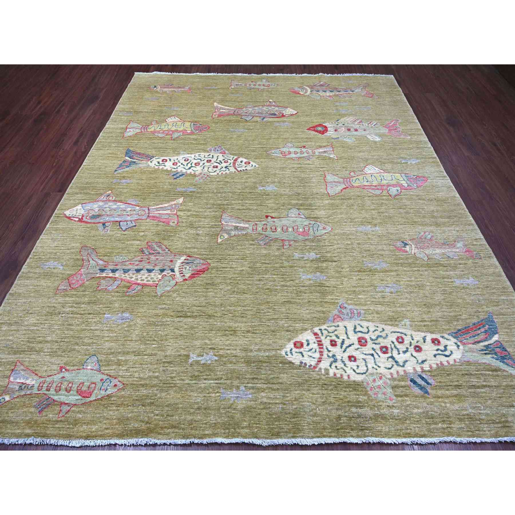Modern-and-Contemporary-Hand-Knotted-Rug-108100