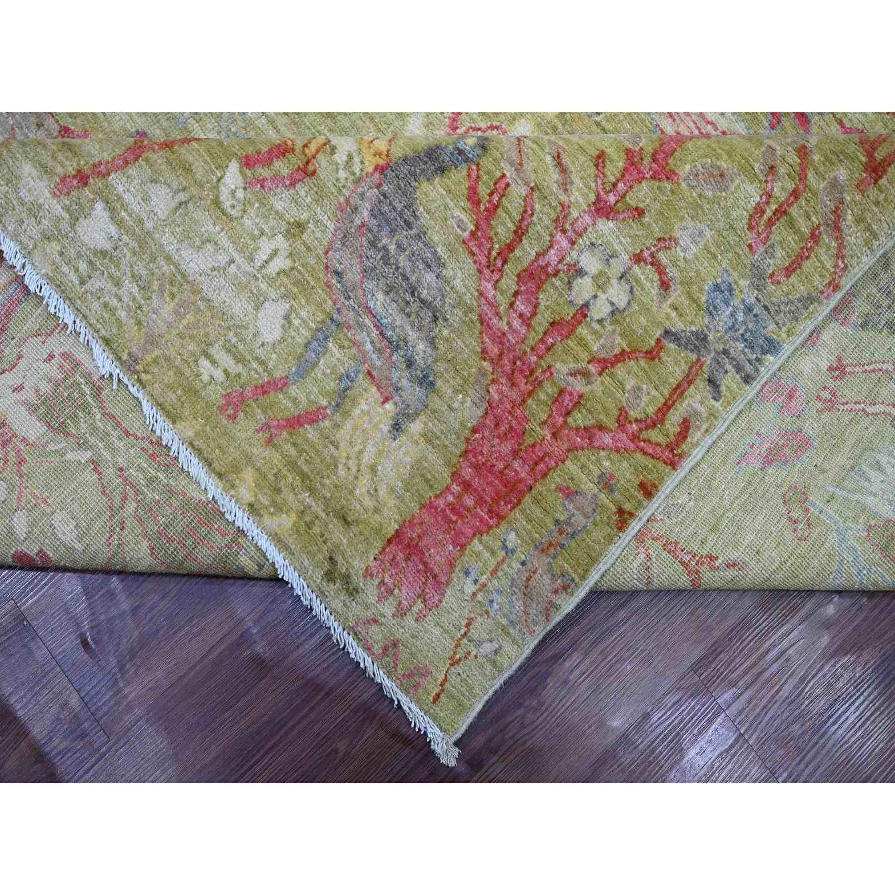 Oushak-And-Peshawar-Hand-Knotted-Rug-107535