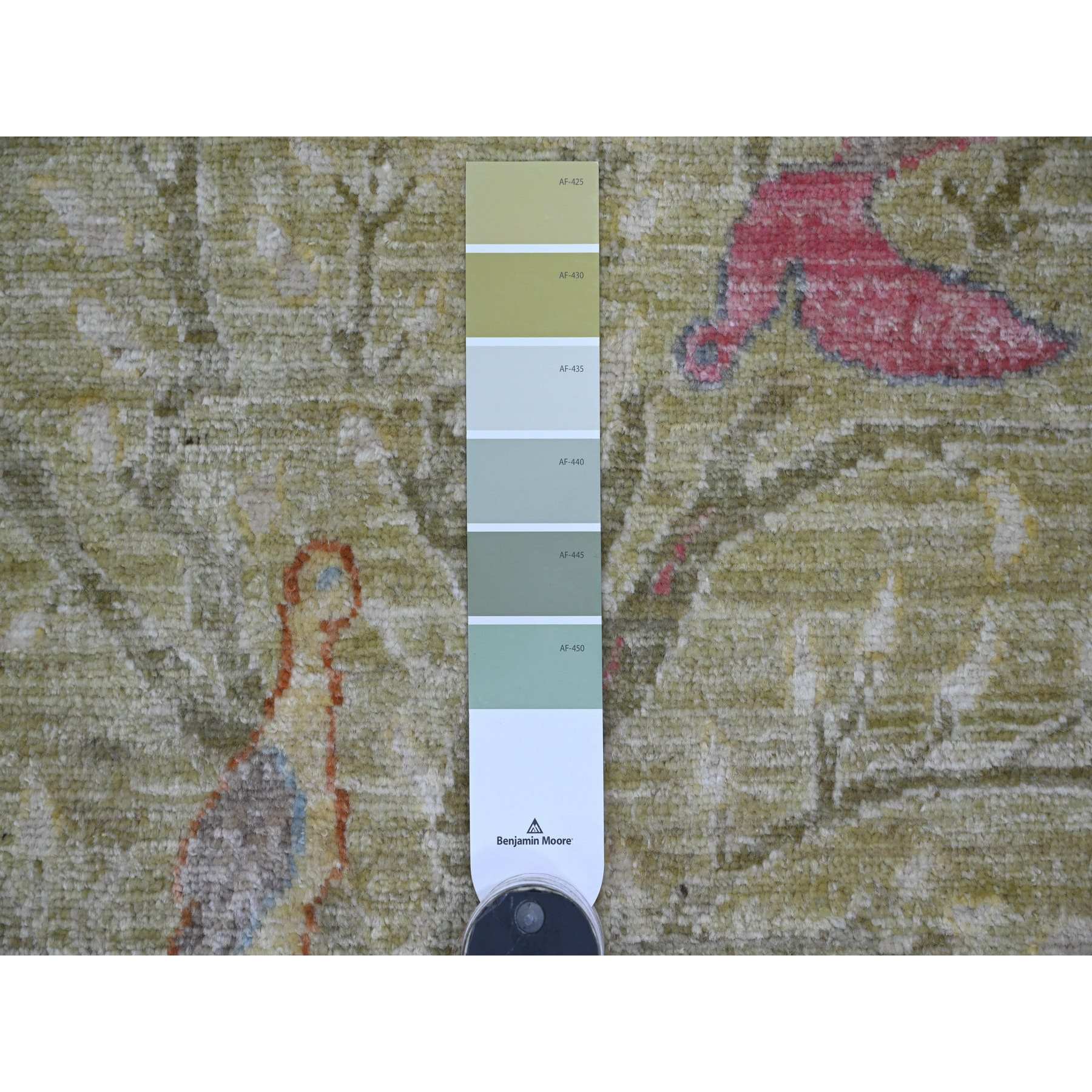 Oushak-And-Peshawar-Hand-Knotted-Rug-107535