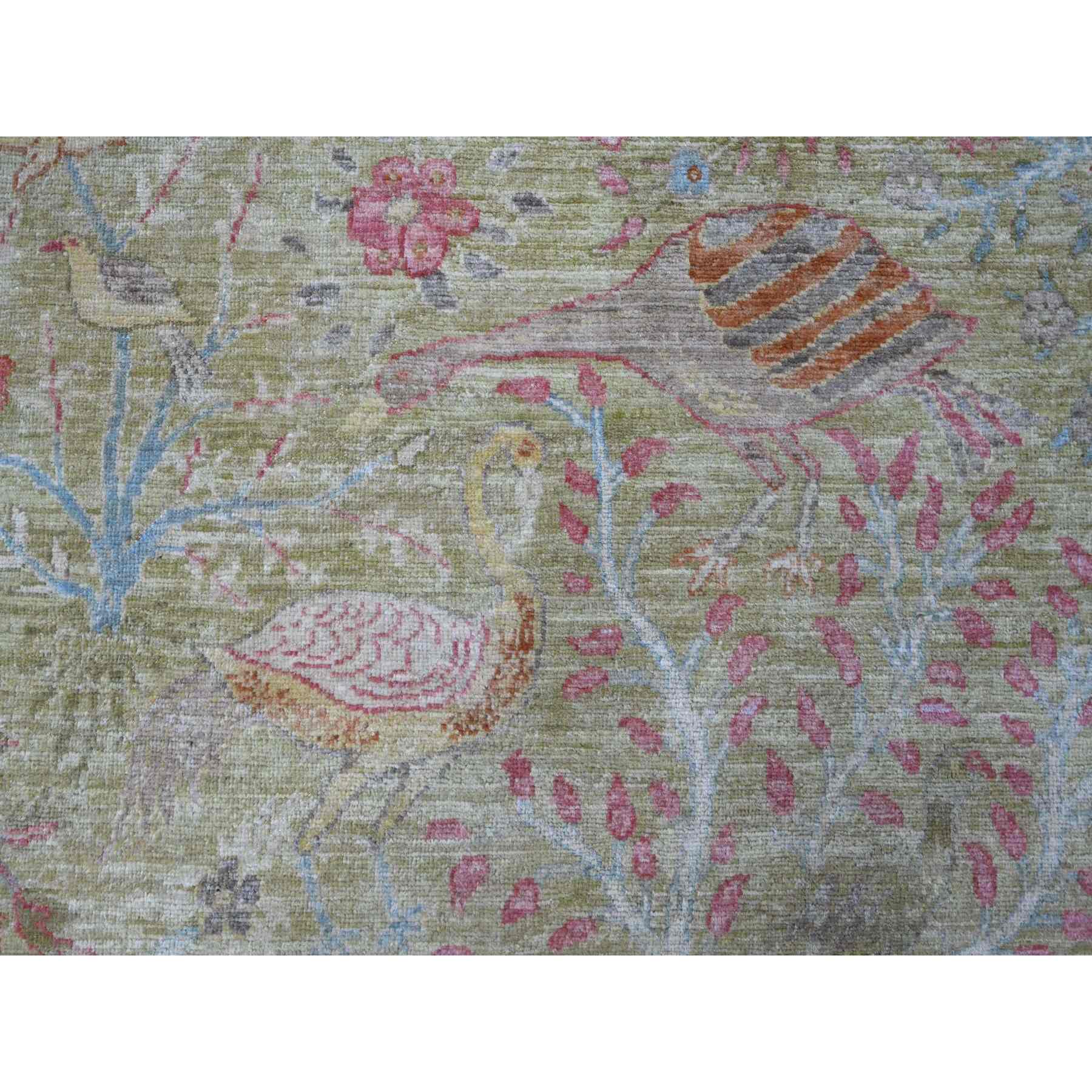 Oushak-And-Peshawar-Hand-Knotted-Rug-107535