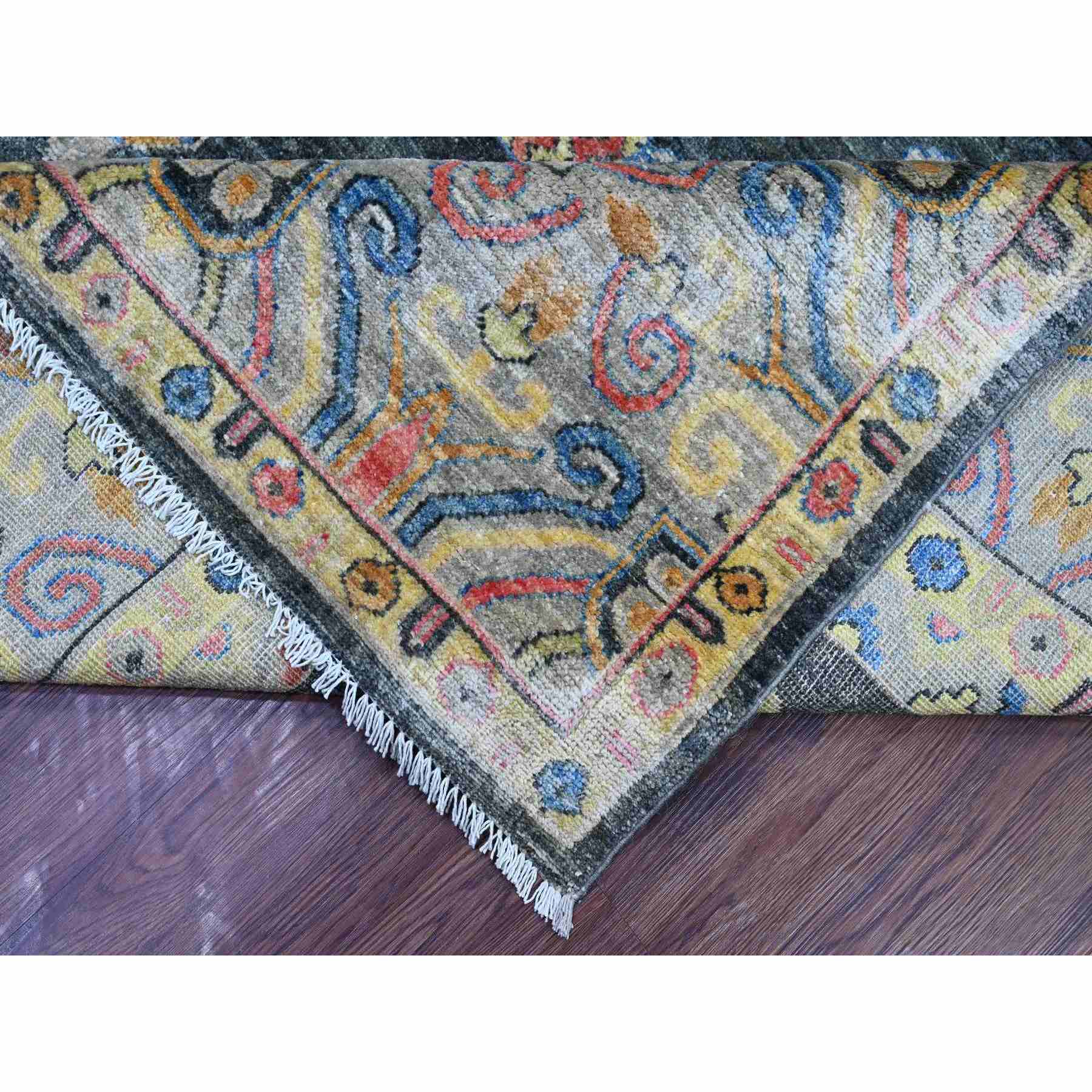 Oushak-And-Peshawar-Hand-Knotted-Rug-107540