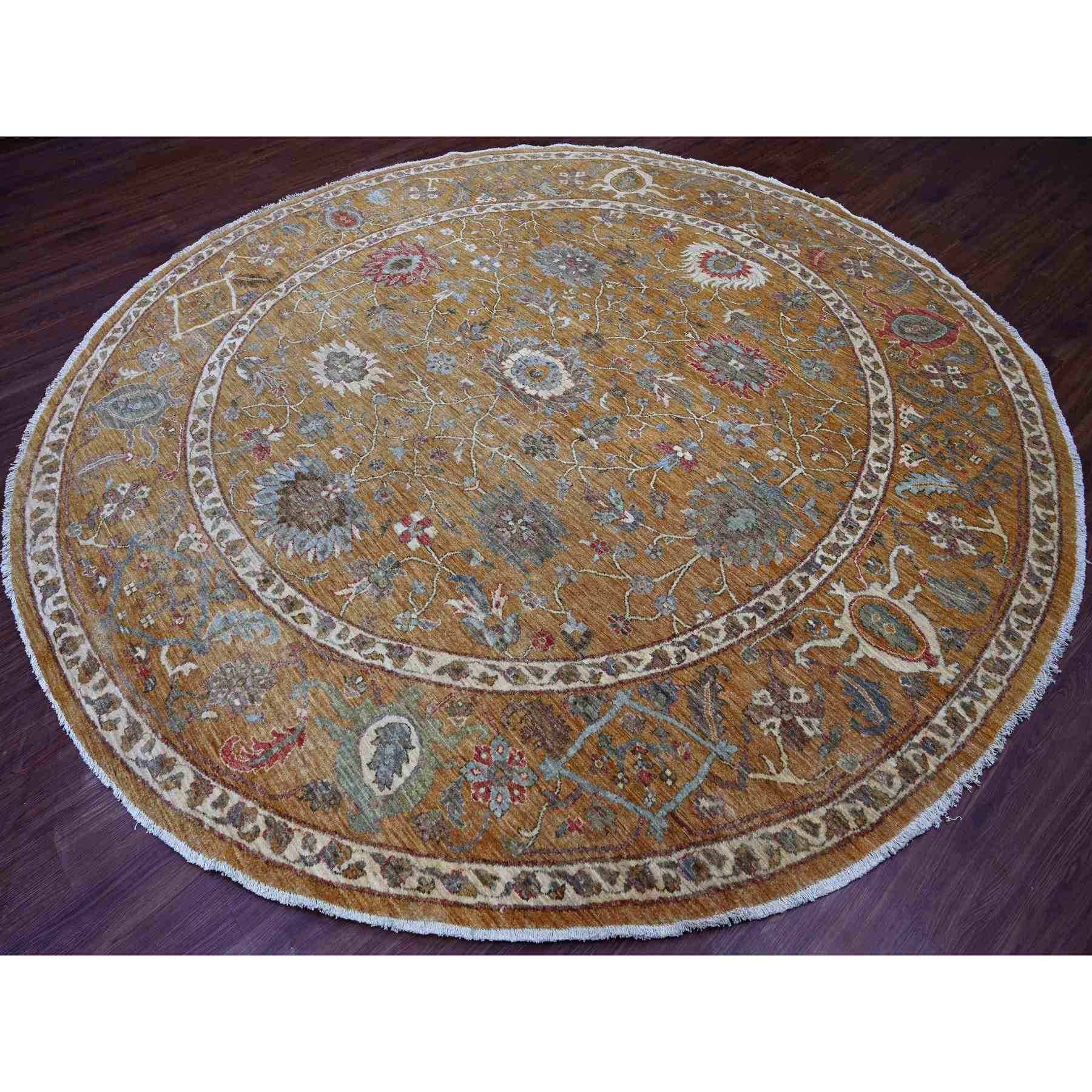 Oushak-And-Peshawar-Hand-Knotted-Rug-107545