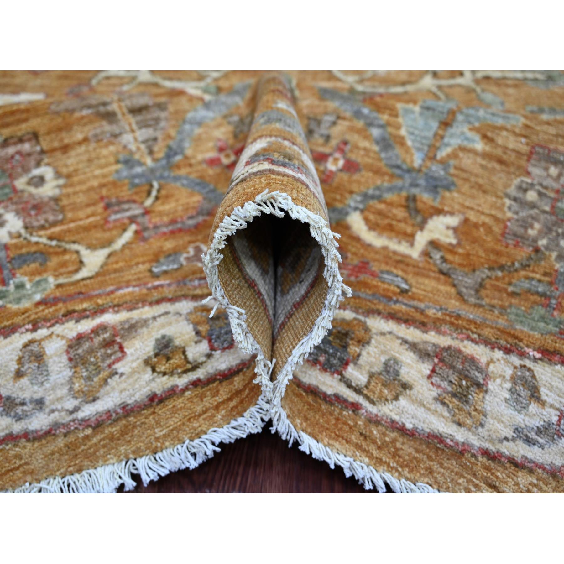 Oushak-And-Peshawar-Hand-Knotted-Rug-107545