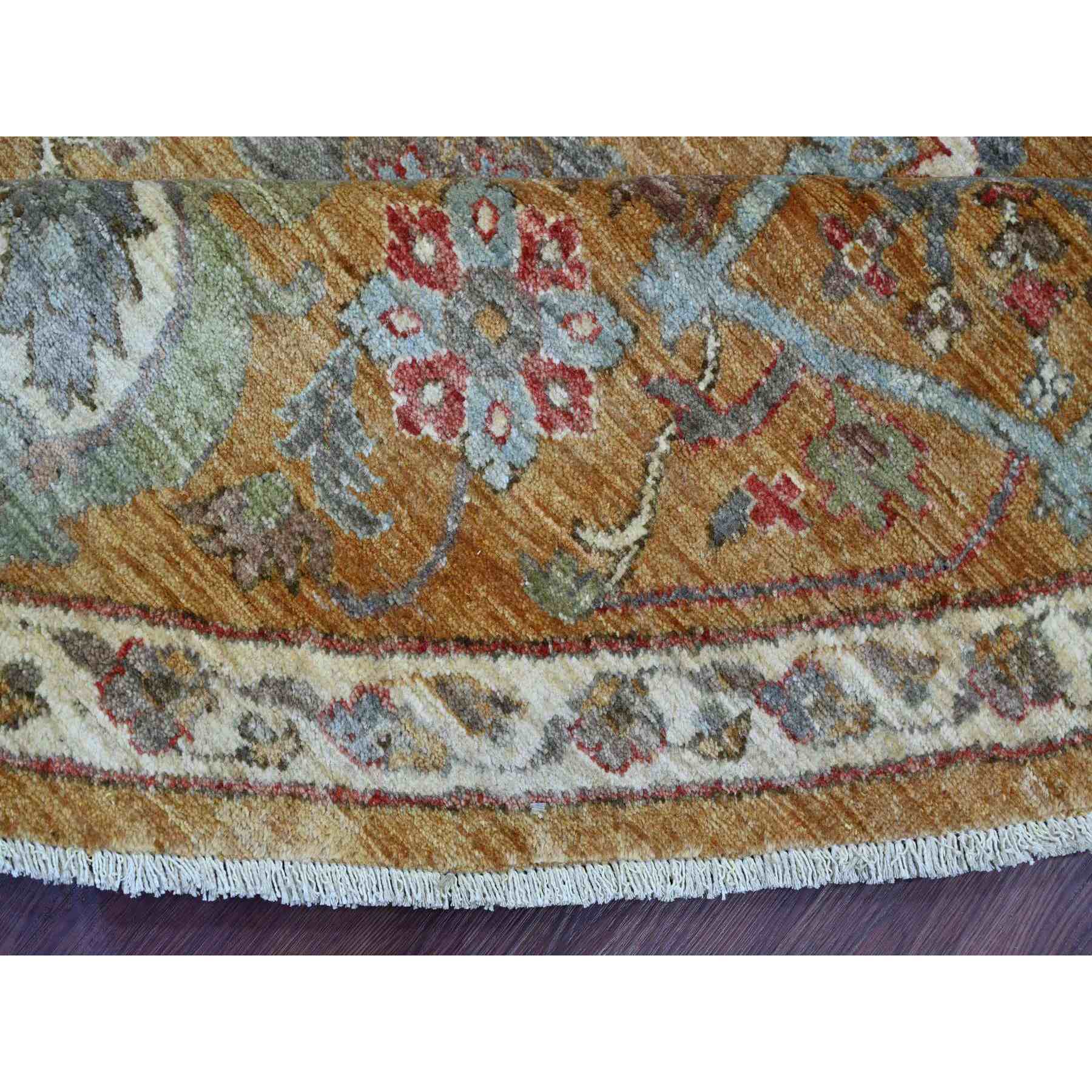 Oushak-And-Peshawar-Hand-Knotted-Rug-107545